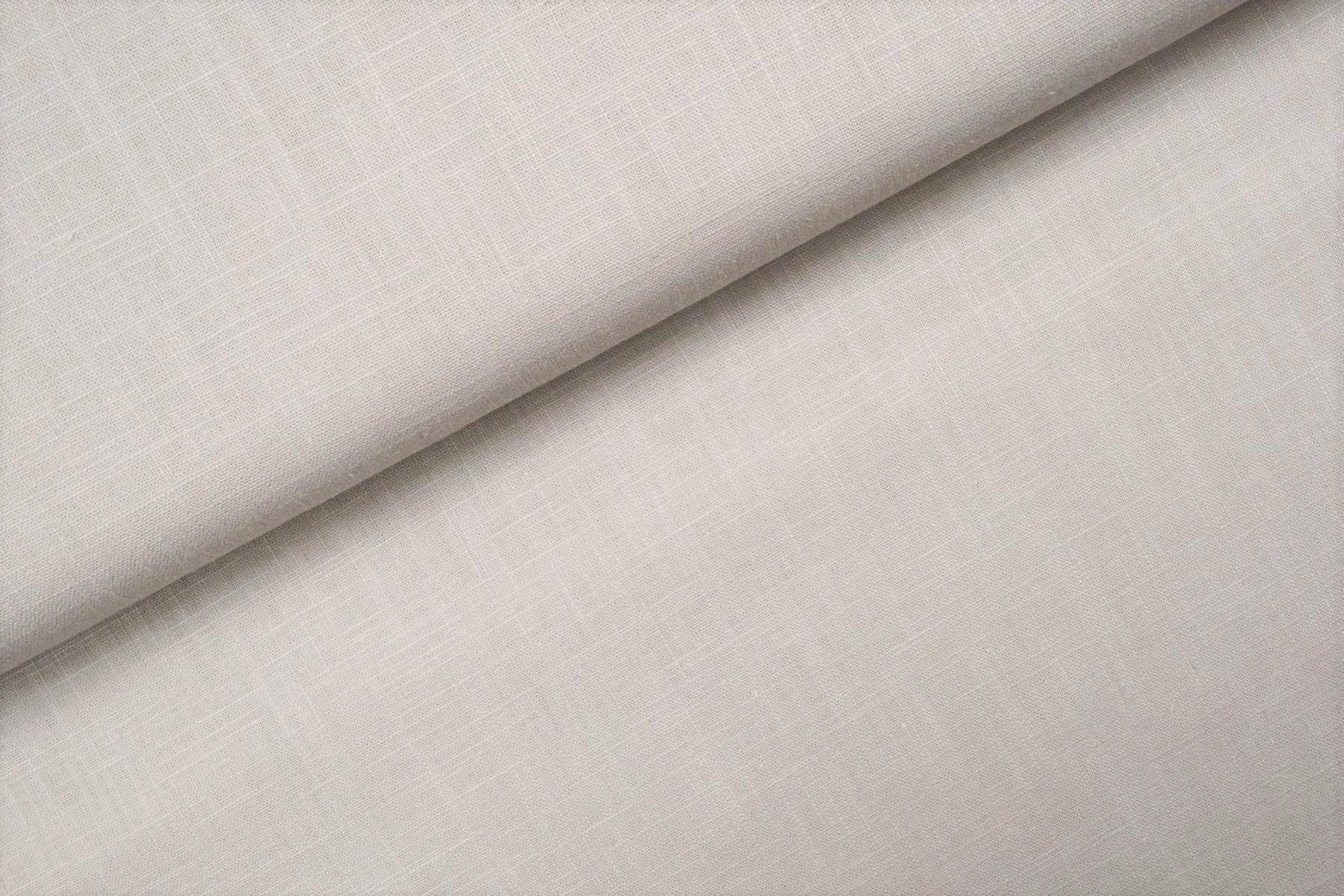 0,54m Reststück   Leinen uni taupe (010)