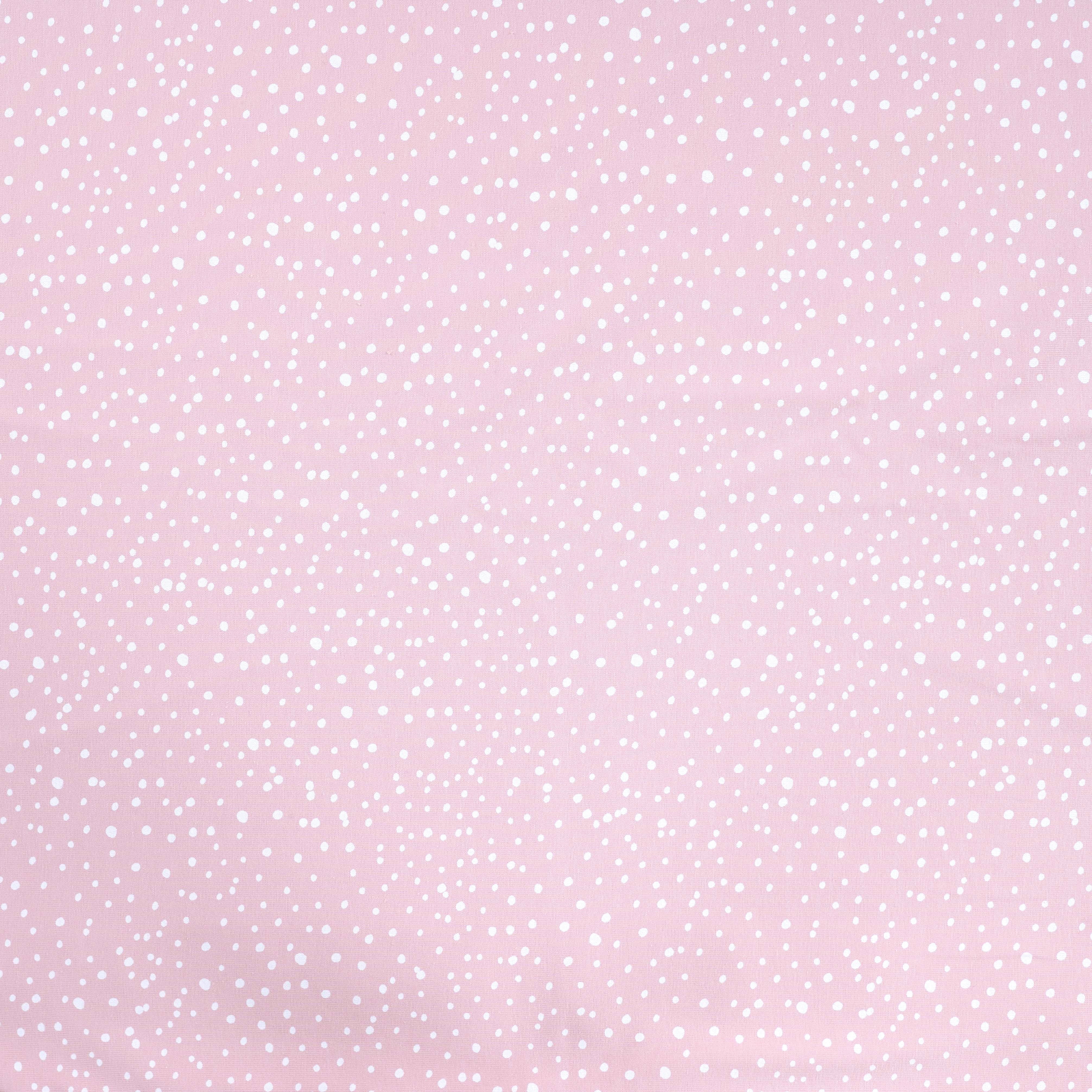 Baumwolljersey baby rose mit weißen Dots (011)