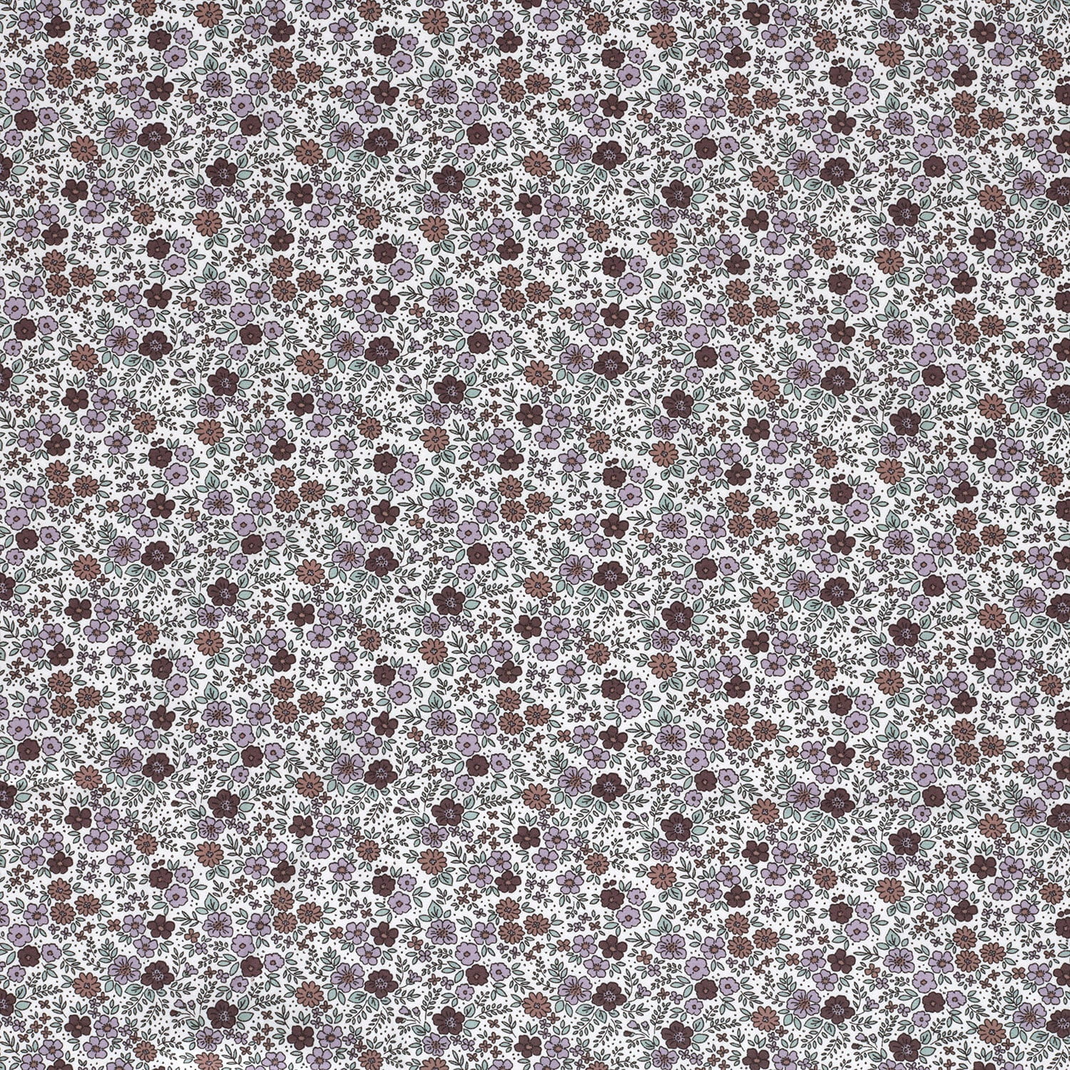 Baumwolljersey mit kleinen Wildblumen - dusty mint/dusty lila/mauve/ecru