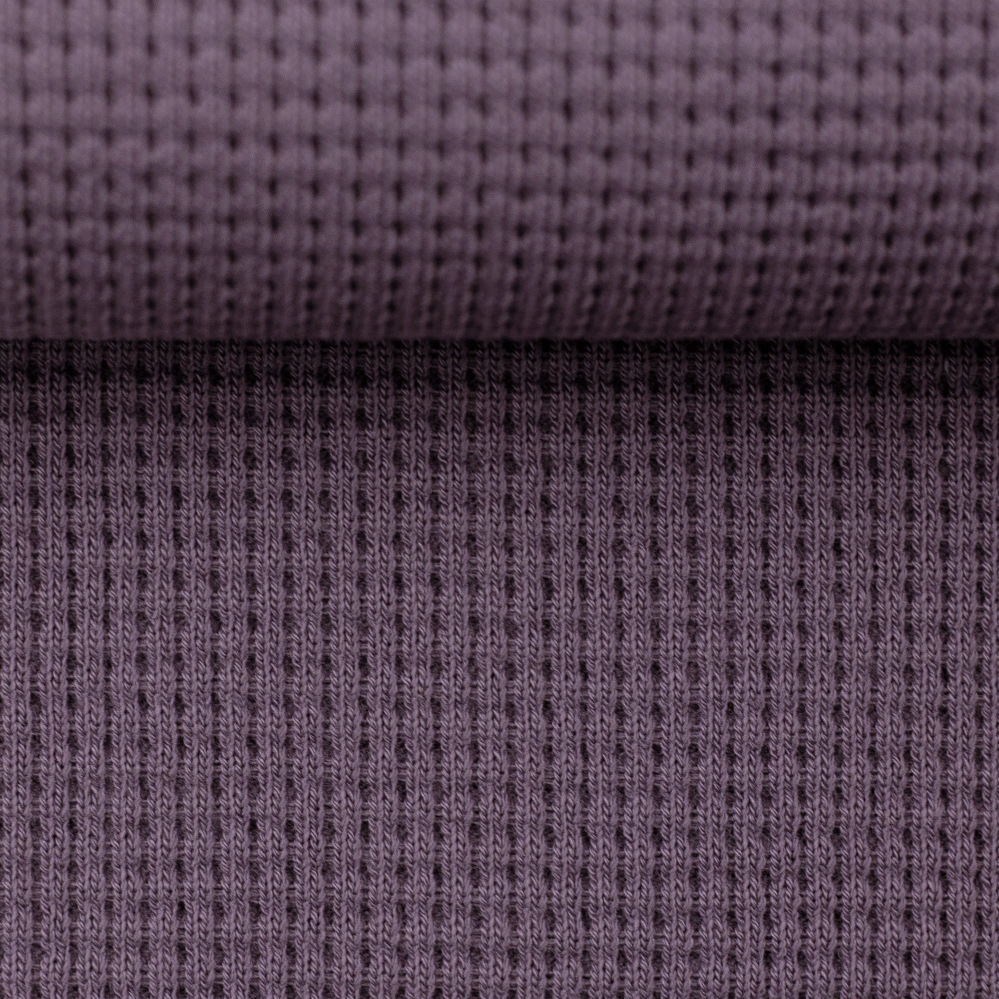 0,81m Reststück   Waffelstrick "Oslo" Swafing mauve (645)