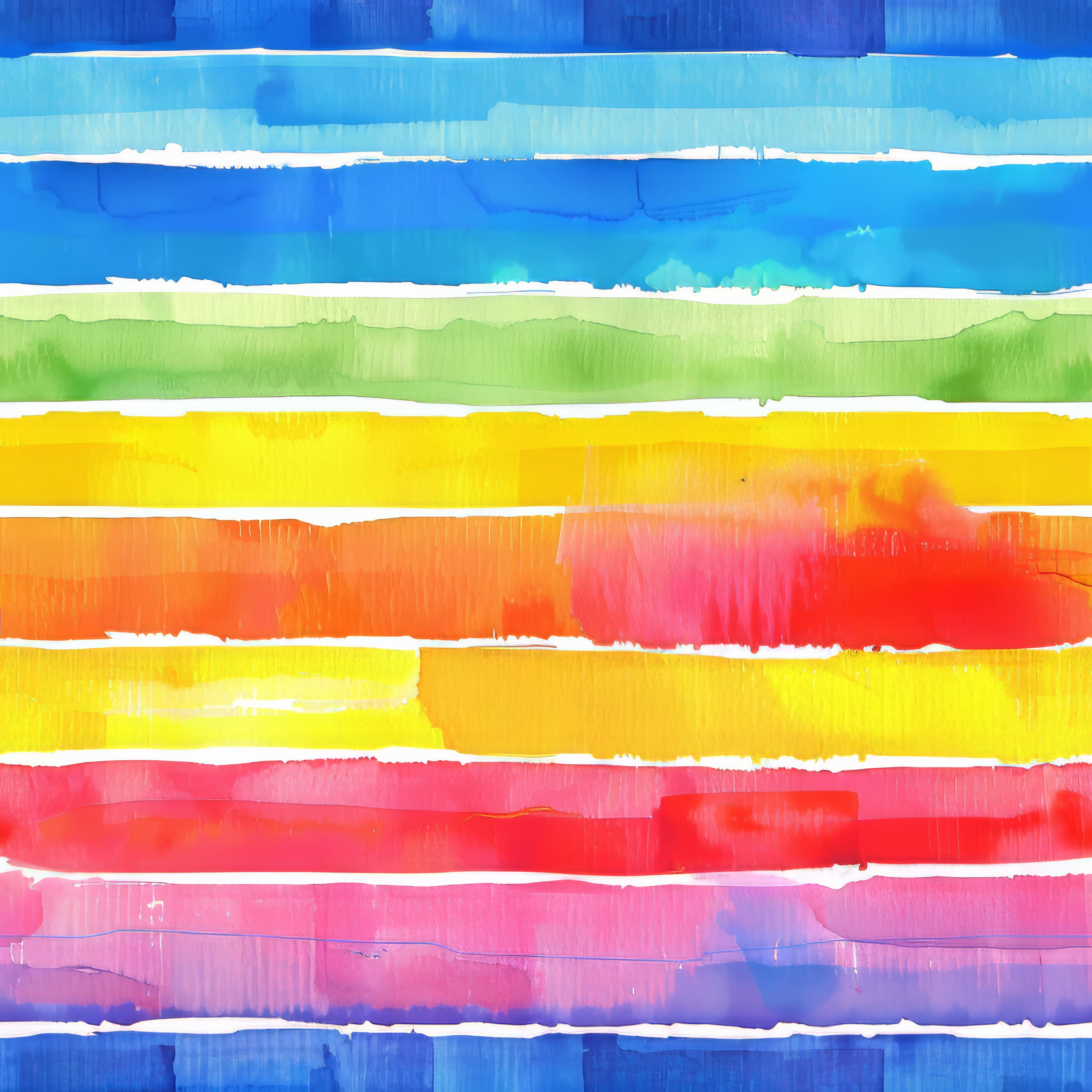 Digitaljersey Eigenproduktion mit Aquarell-Streifen - regenbogenfarben