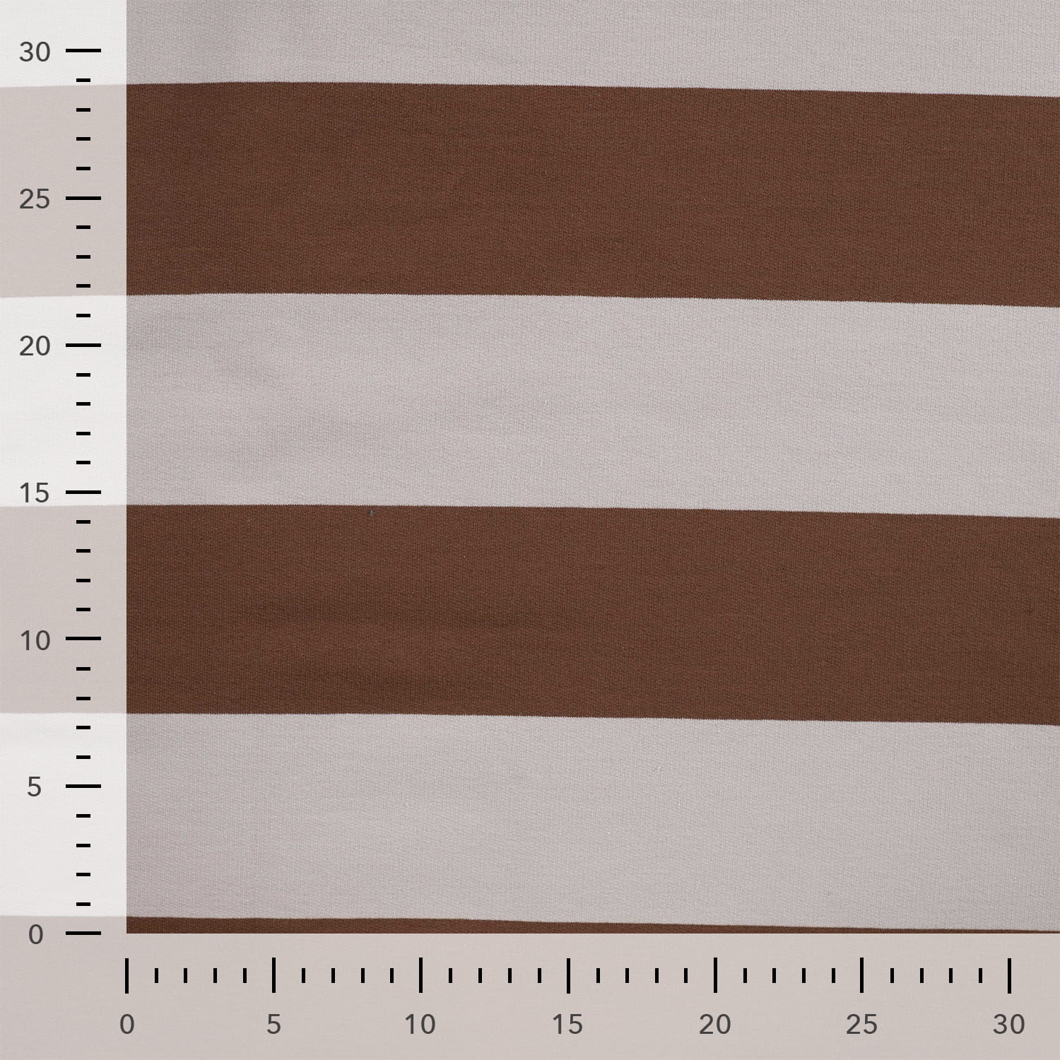 Sommersweat French Terry "Yarn Dyed" mit Streifen - braun/sand (Q520)
