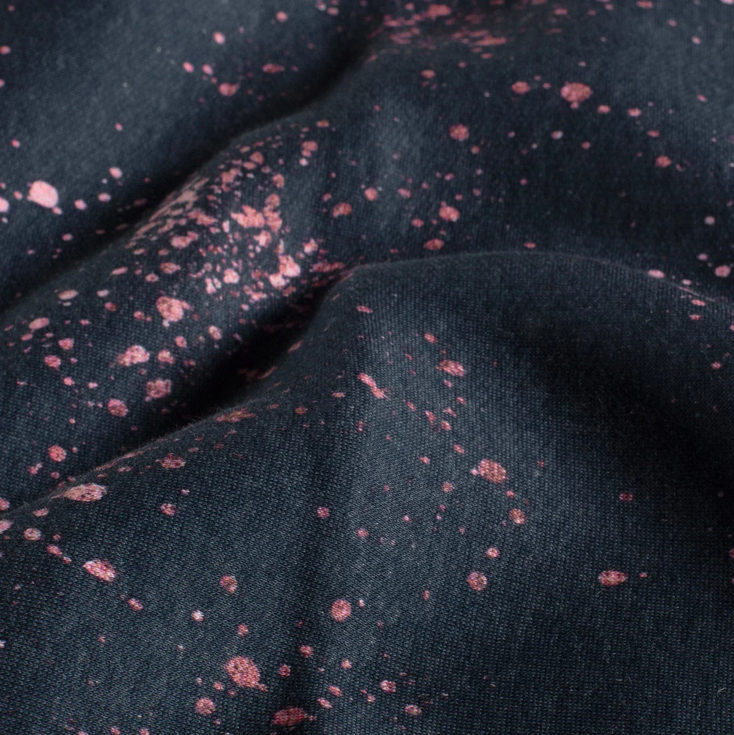 Sweatstoff Glitzerpüppi mit Sprenklern - marine (N008)
