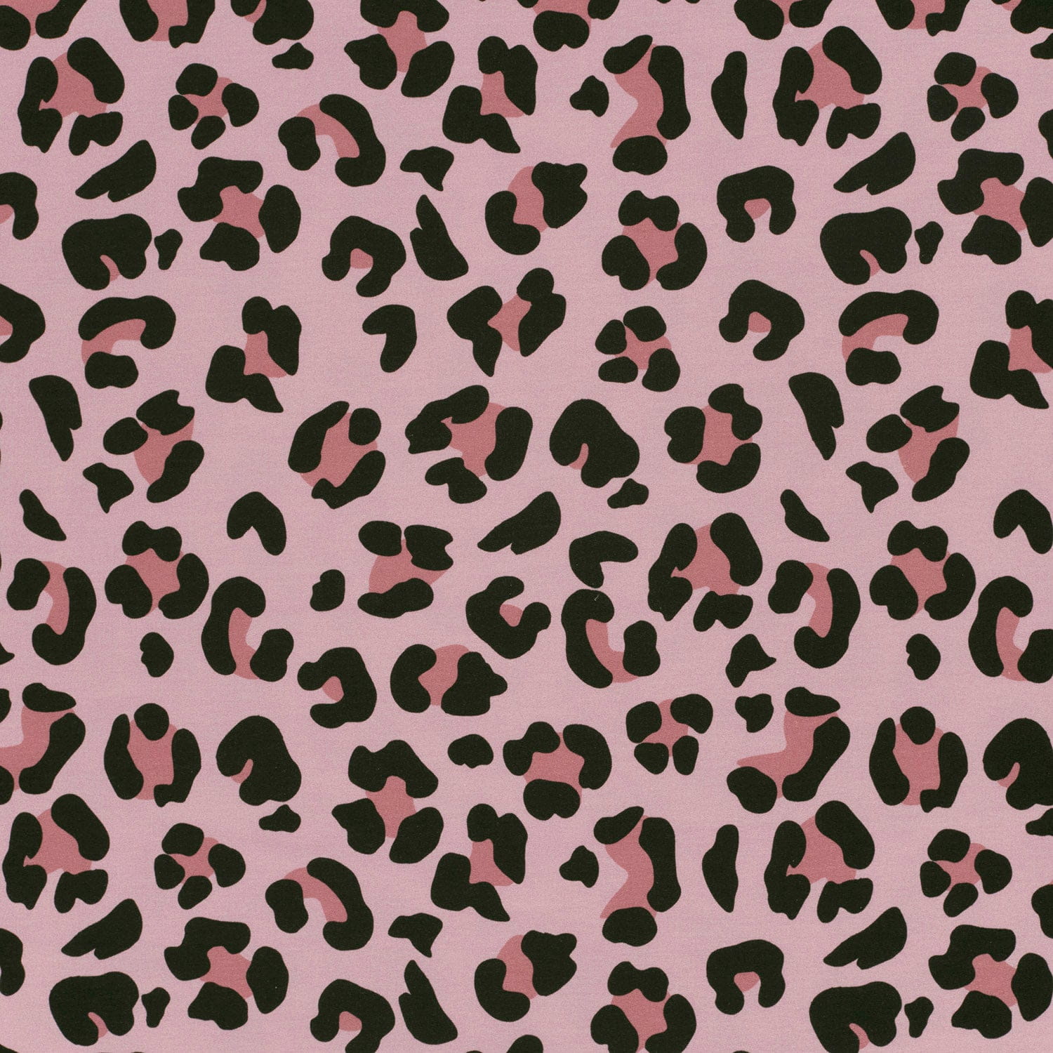 Sommersweat French Terry Digital mit Leopardenmuster - rosa (N011)