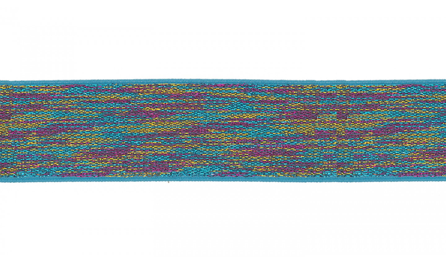 Gummiband 40mm MULTICOLOR LUREX (599)   