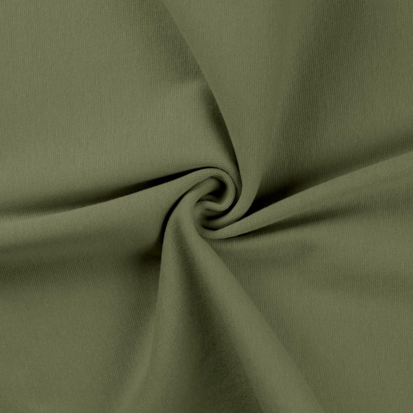 Bündchenstoff Milan uni khaki (270)      