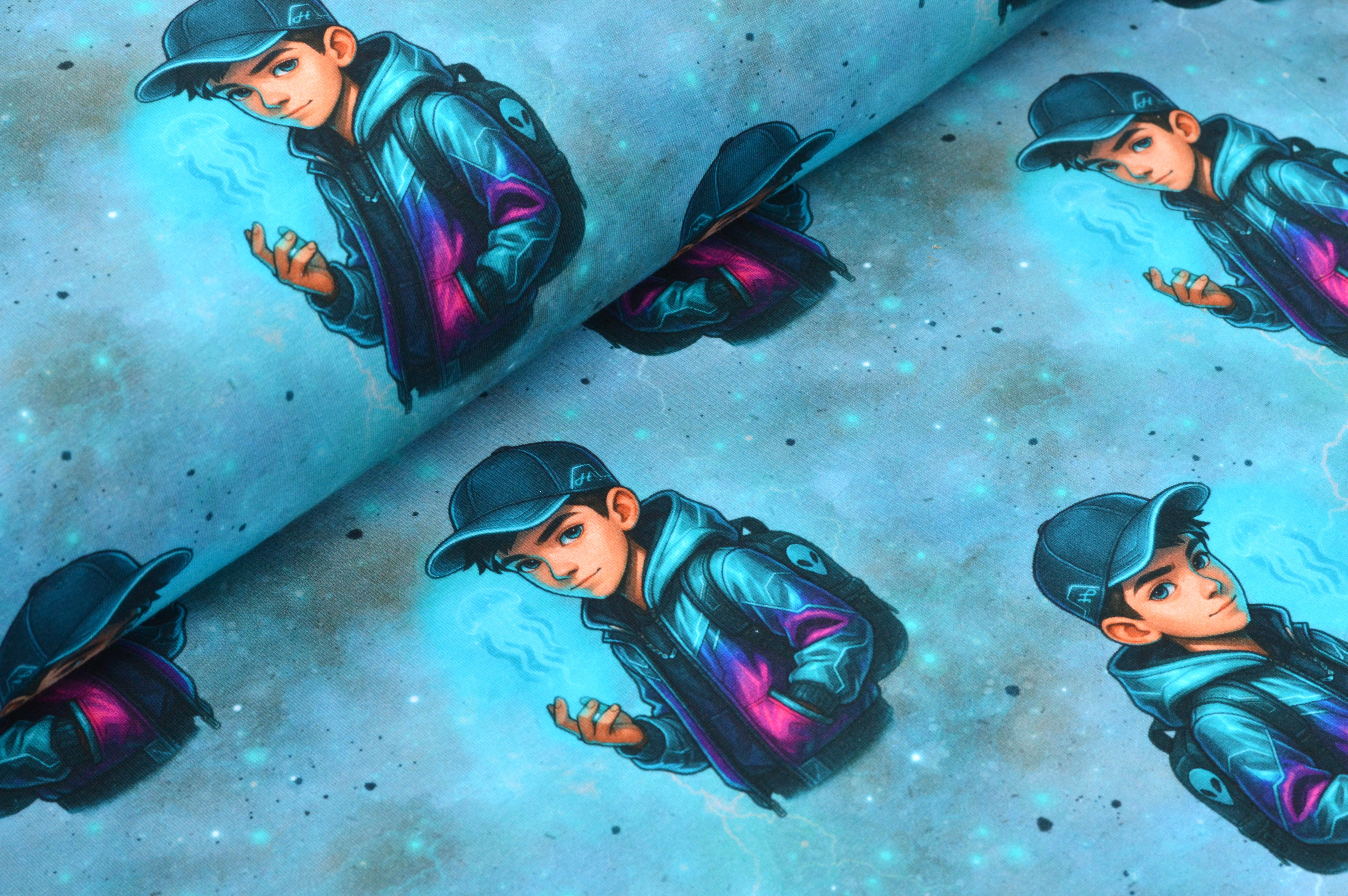 Digitaljersey Eigenproduktion "Magic Leo" und der blaue Funke - dusty blue