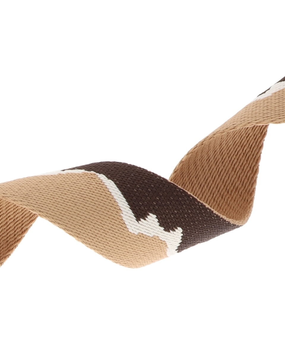 Gurtband Polycotton 38mm Mountain - dunkelbraun/sand