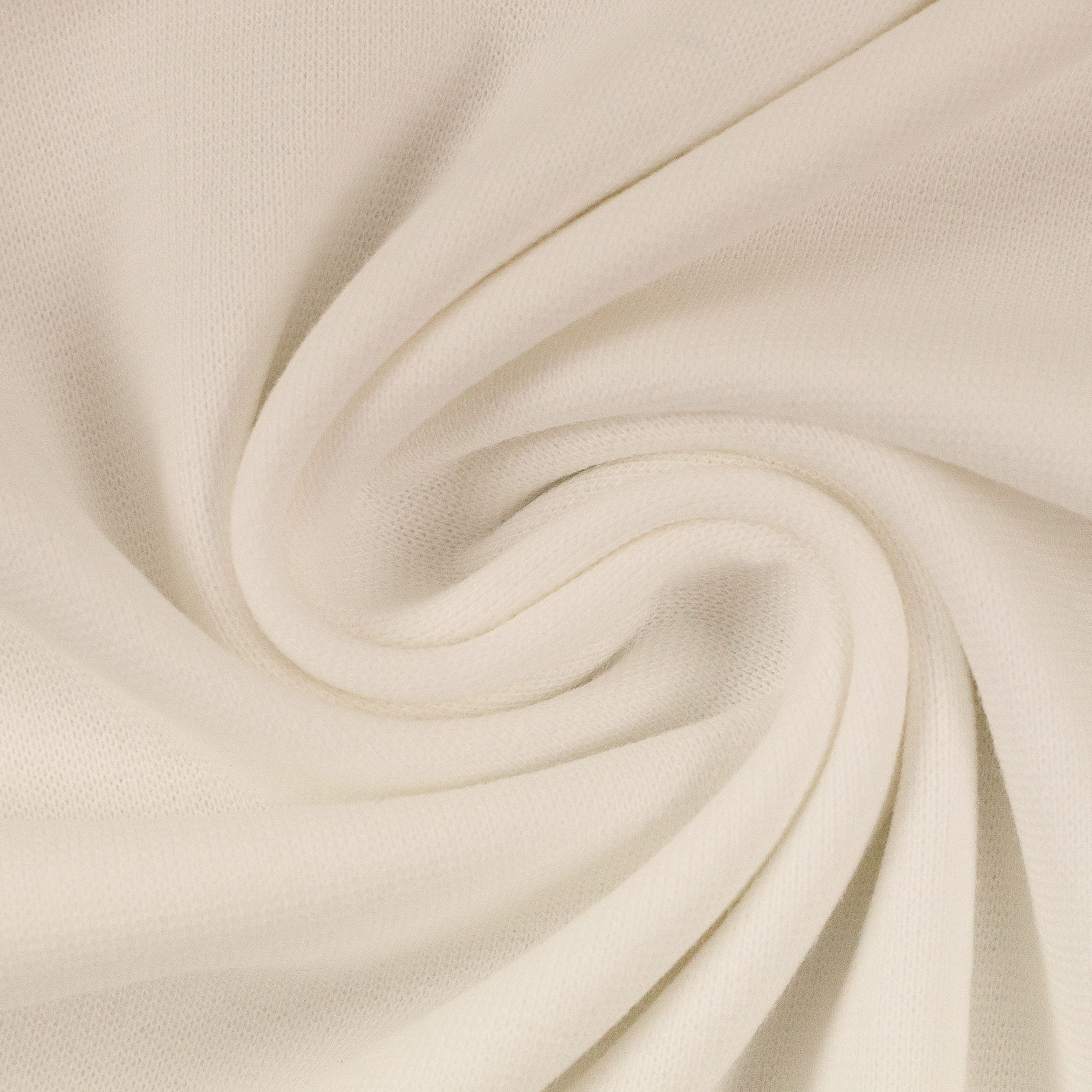 0,65m Reststück   Sommersweat French Terry angeraut Eike Swafing uni ecru (009)