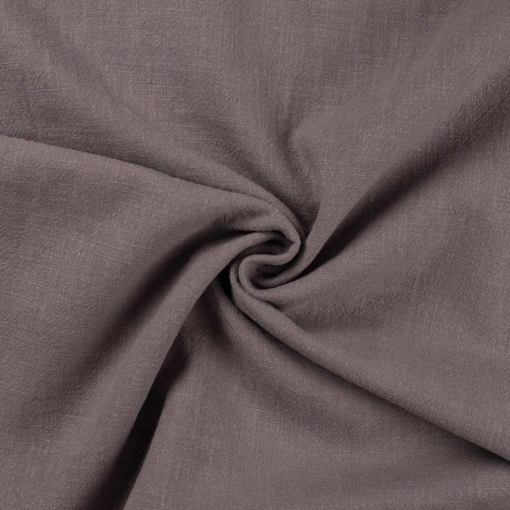 Stone washed Leinen uni grau (Q065)