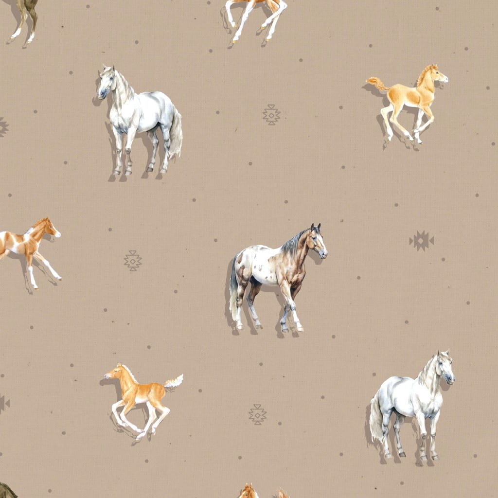 Baumwollstoff Pferde Stoff Kaufen Stoffe Online Kaufen