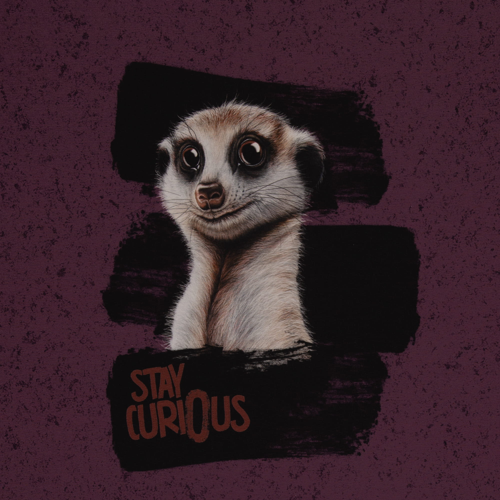 French Terry Panel "Stay Curious" by Thorsten Berger 