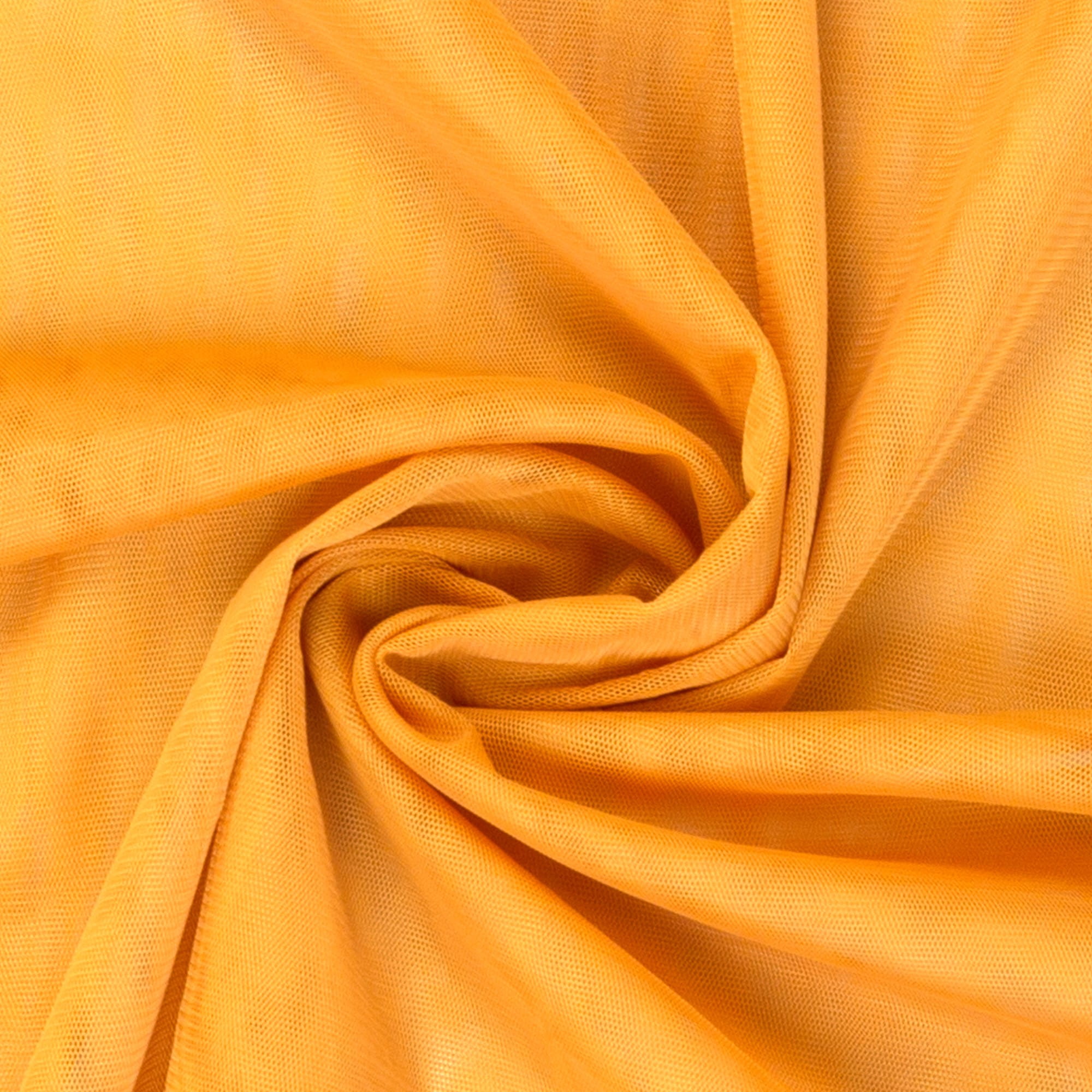 Stoffe online kaufen Soft Tüll uni ocker 15-1050
