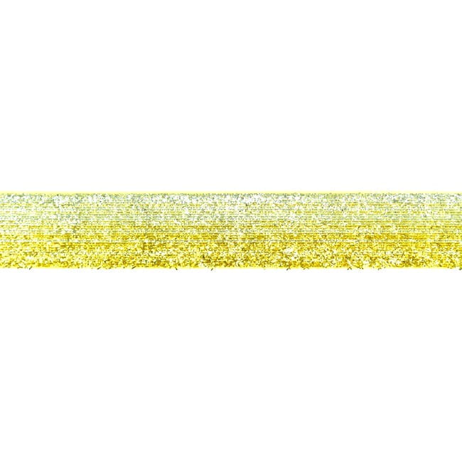 Samtband mit Glitzer und Farbverlauf - gold