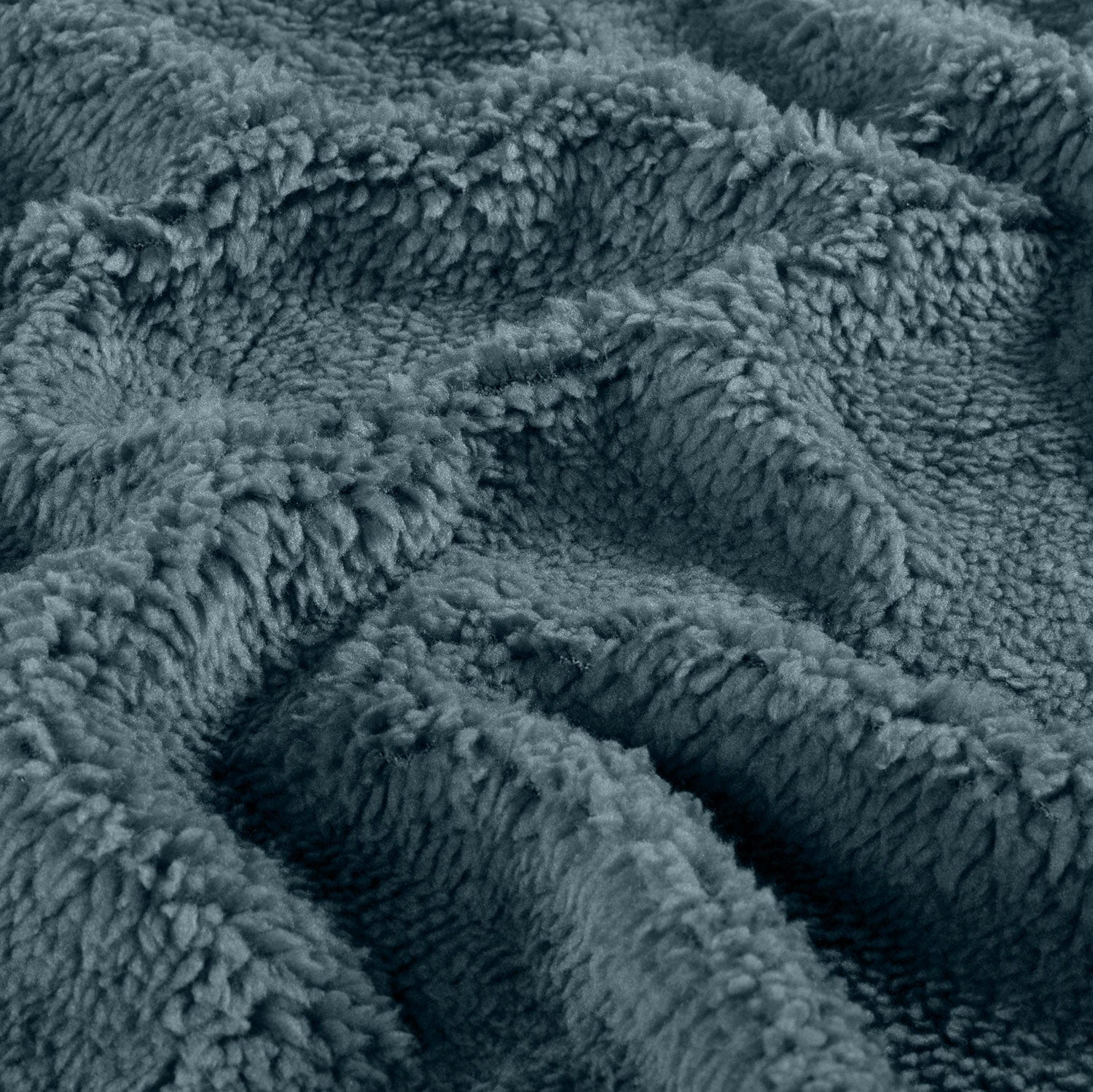 Teddystoff uni stahlblau (N006) 