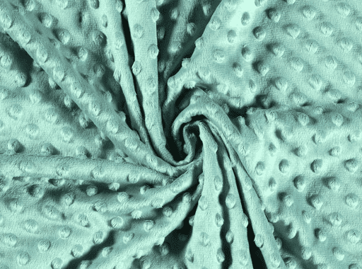 Minky-Fleece uni altgrün mit Noppen