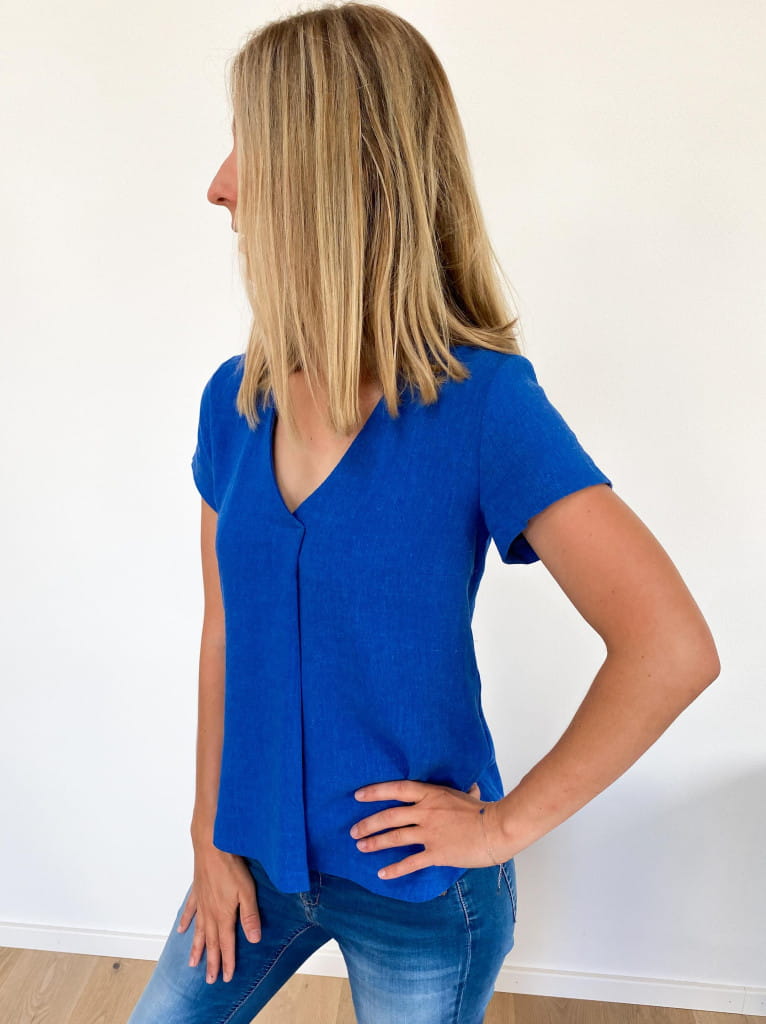 Papierschnittmuster Bluse/Tunika Flora für Damen 32-58 von Fadenkäfer
