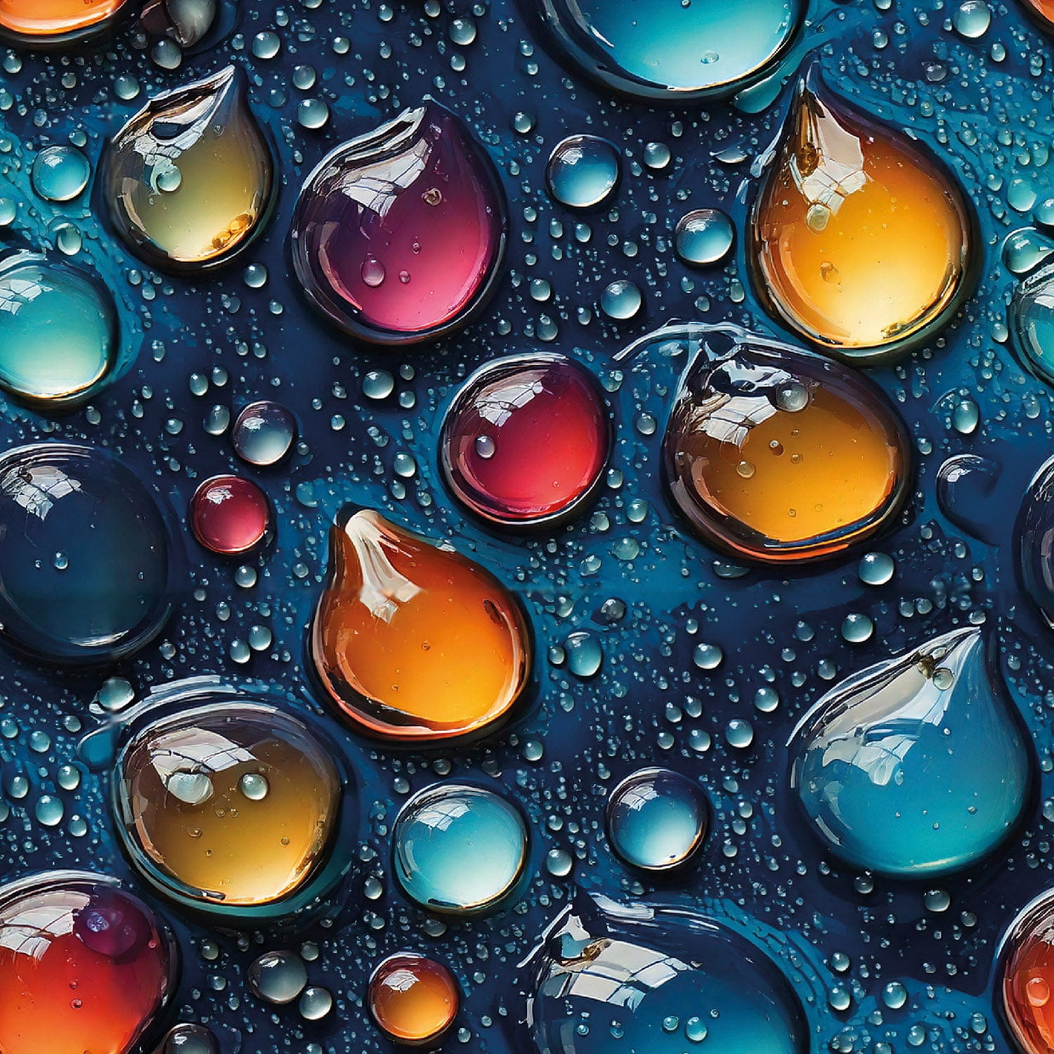 Softshell Digital mit abstraktem Tropfenmuster in 3D-Optik - marine (N008) Softshell Digital mit abstraktem Tropfenmuster in 3D-Optik - marine (N008)