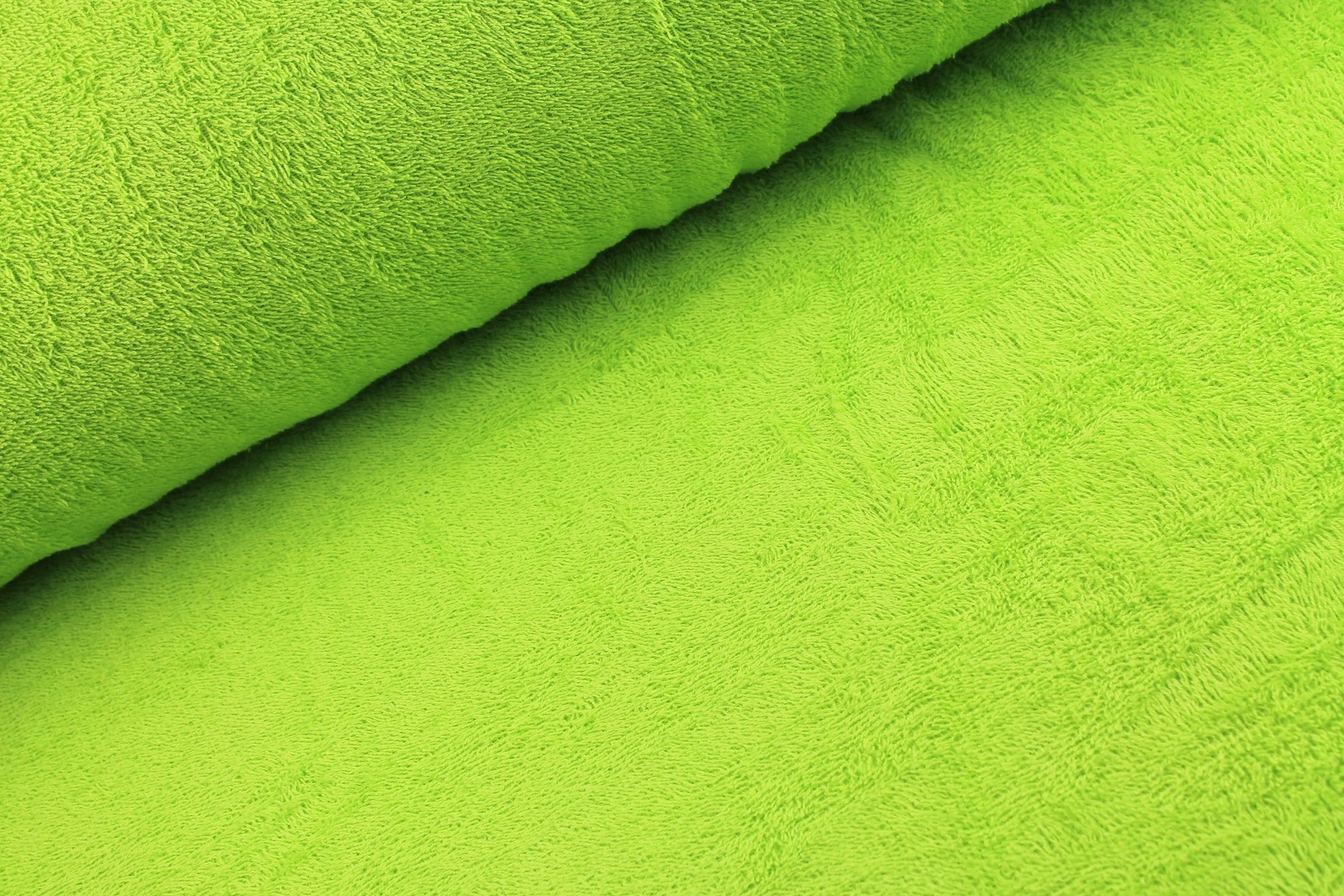 Frotteestoff uni lime