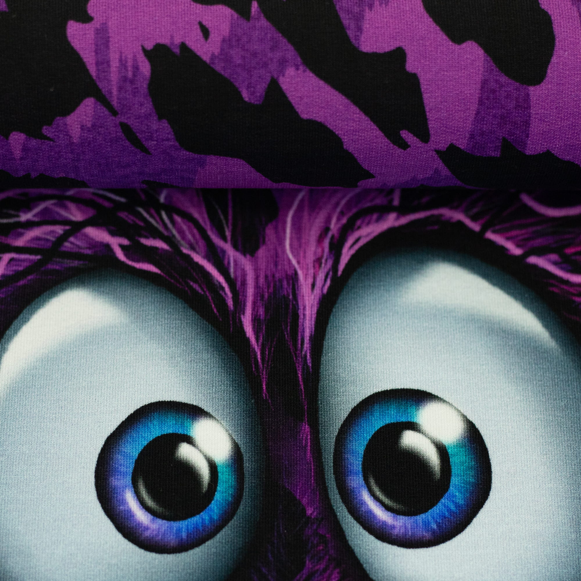 French Terry Panel "Monsta" by Thorsten Berger - lila