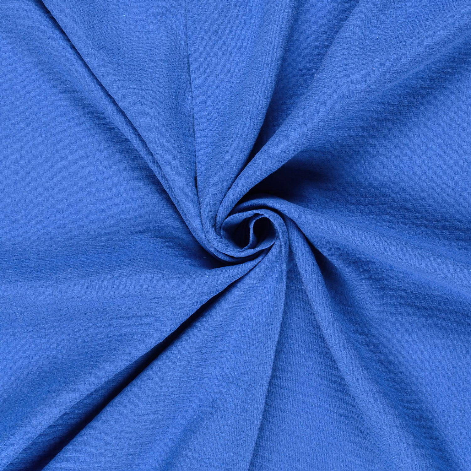 0,95m Reststück    Baumwoll-Musselin (Double Gauze) uni kobalt (N005)  0,95m Reststück    Baumwoll-Musselin (Double Gauze) uni kobalt (N005)