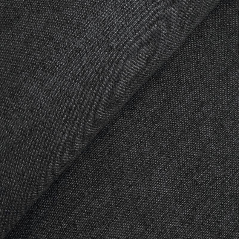 Dekostoff "Milano" uni soft coated - dunkelgrau meliert (004)