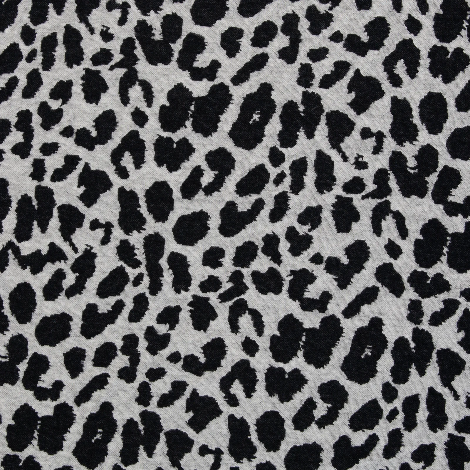 Jacquard Jersey "Emily" von Swafing mit Leo schwarz/naturweiß