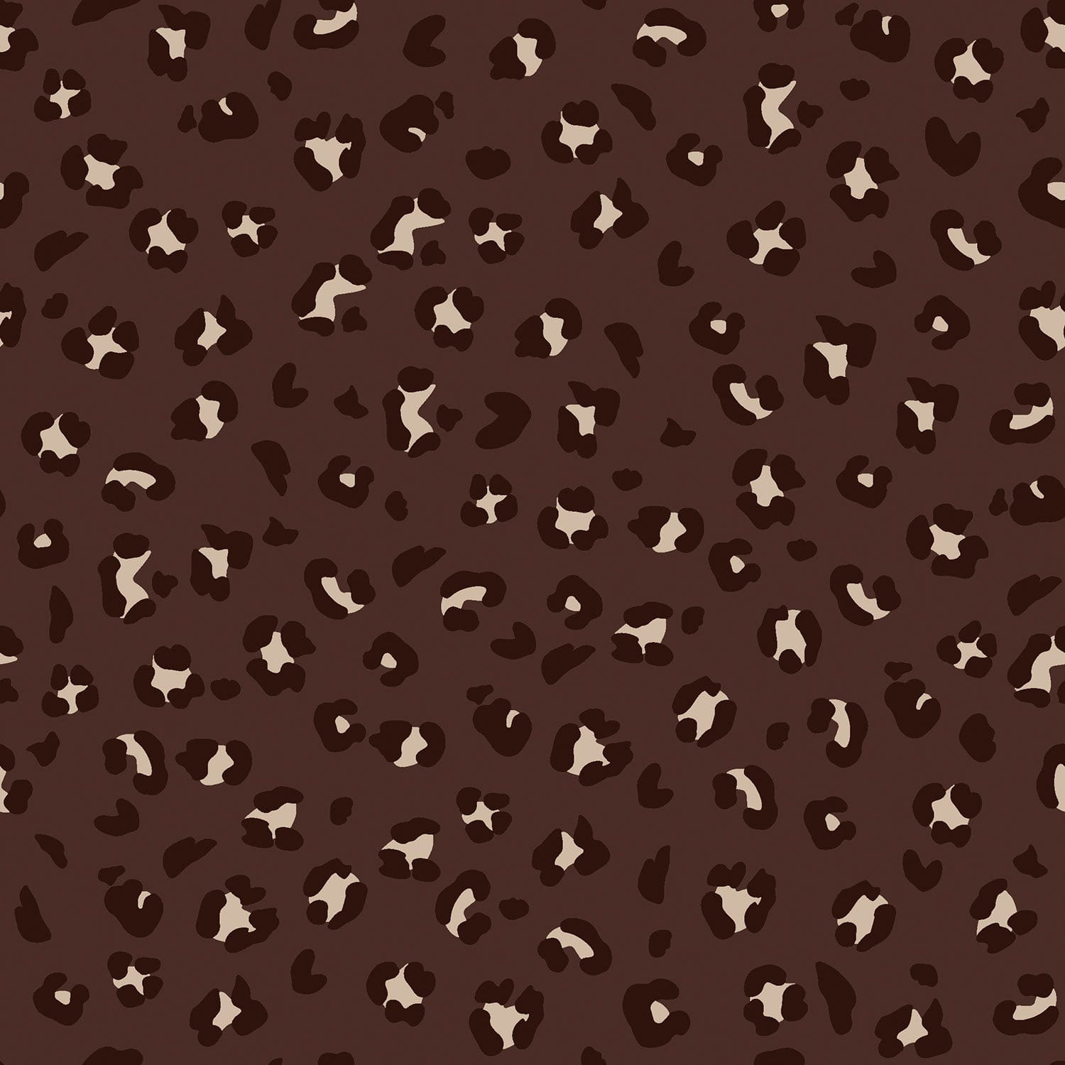 Feincord mit Leopardenmuster - braun (N058)
