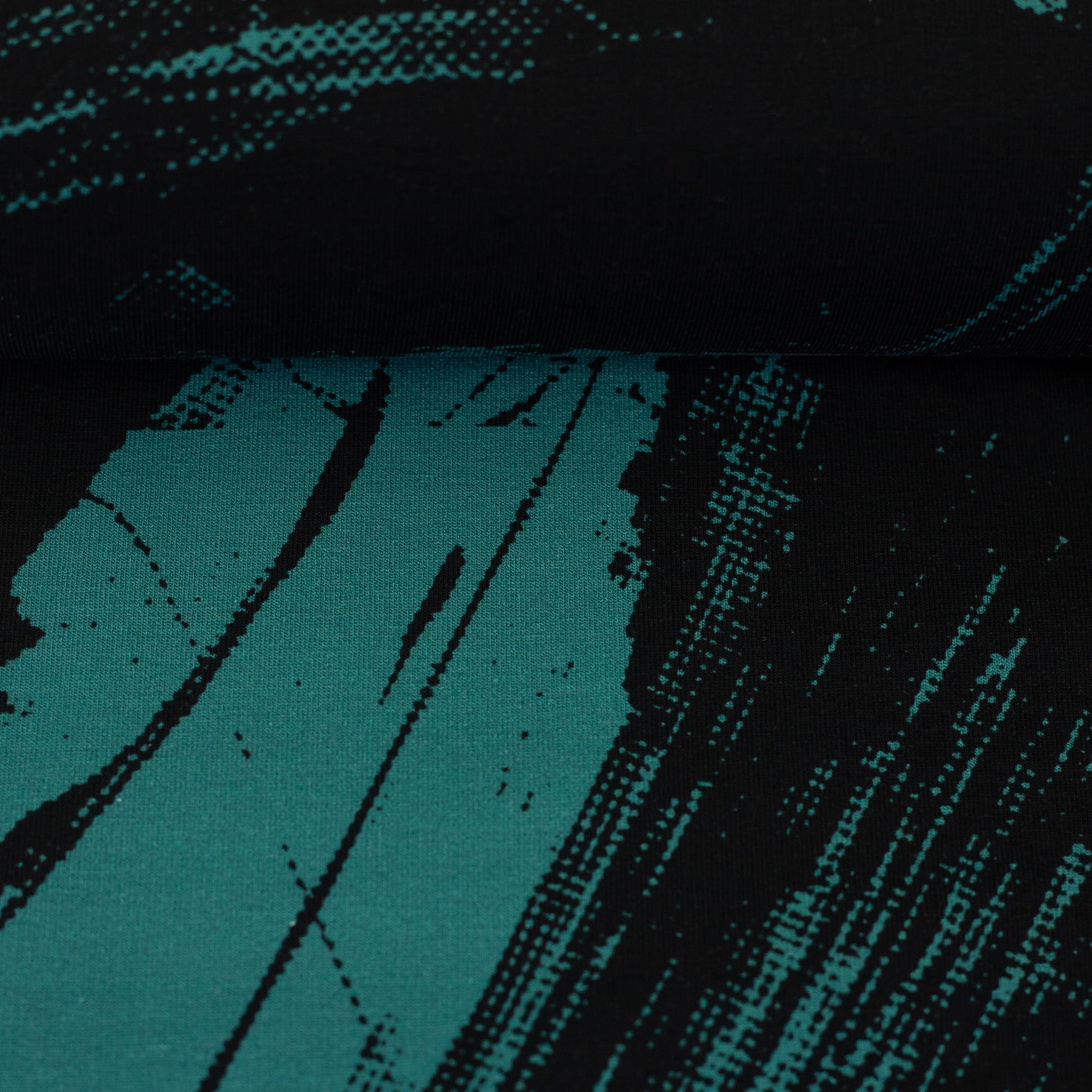 French Terry "Eddy the crab" by Thorsten Berger - petrol 