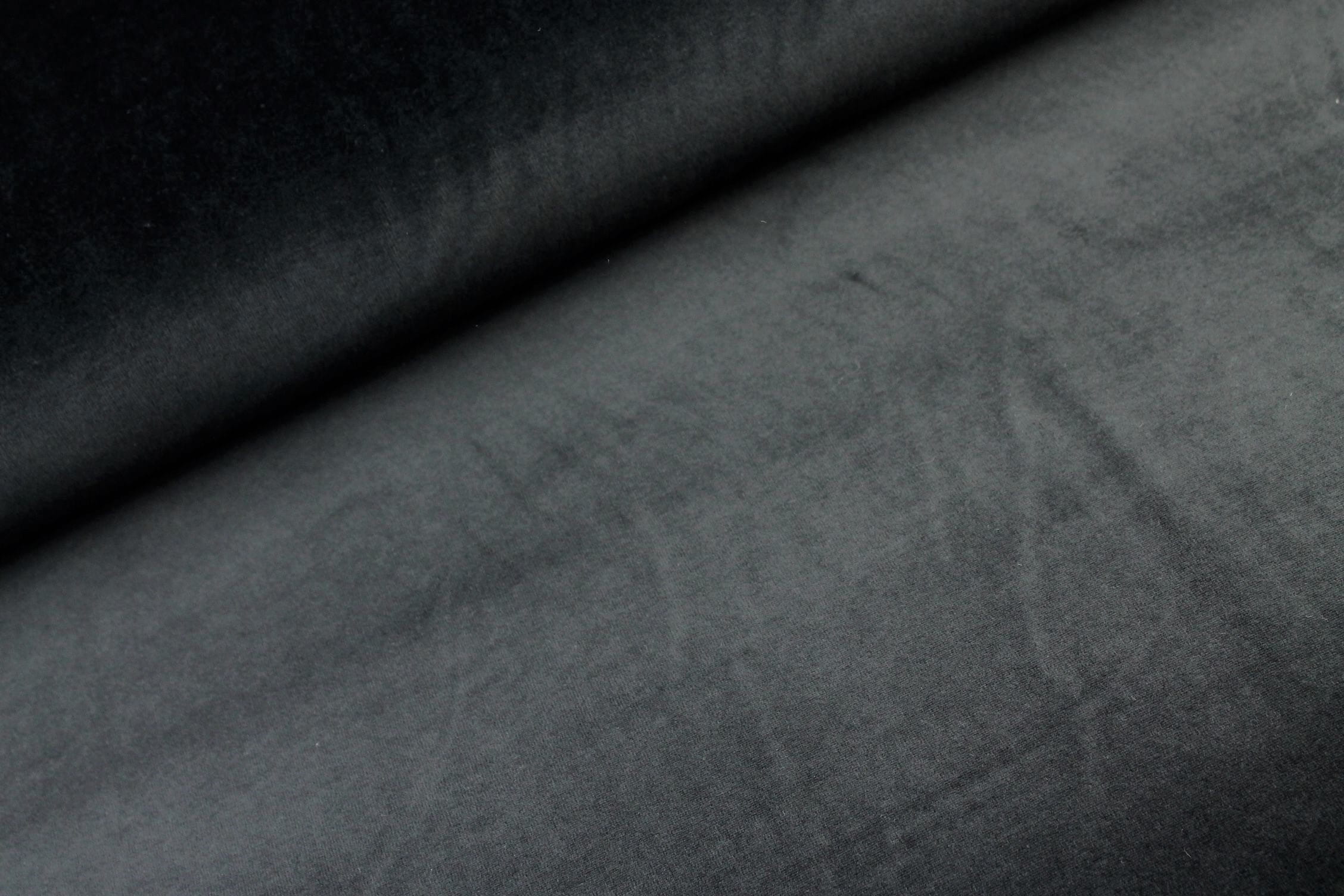 1,15m Reststück   Nicki  uni "Cloe" - schwarz