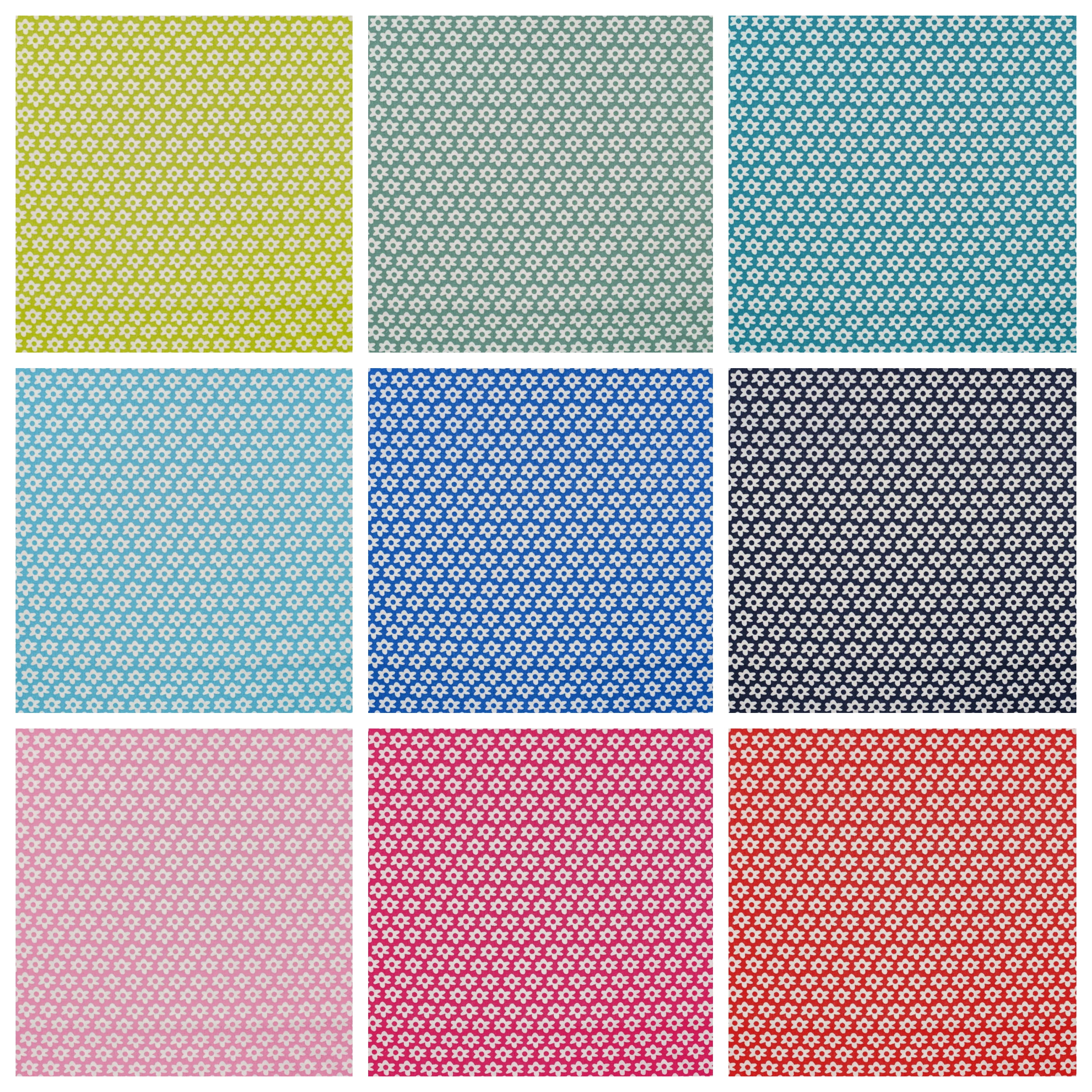 Baumwollstoff (Popeline) "Daisy" mit Gänseblümchen Baumwollstoff (Popeline) "Daisy" mit Gänseblümchen