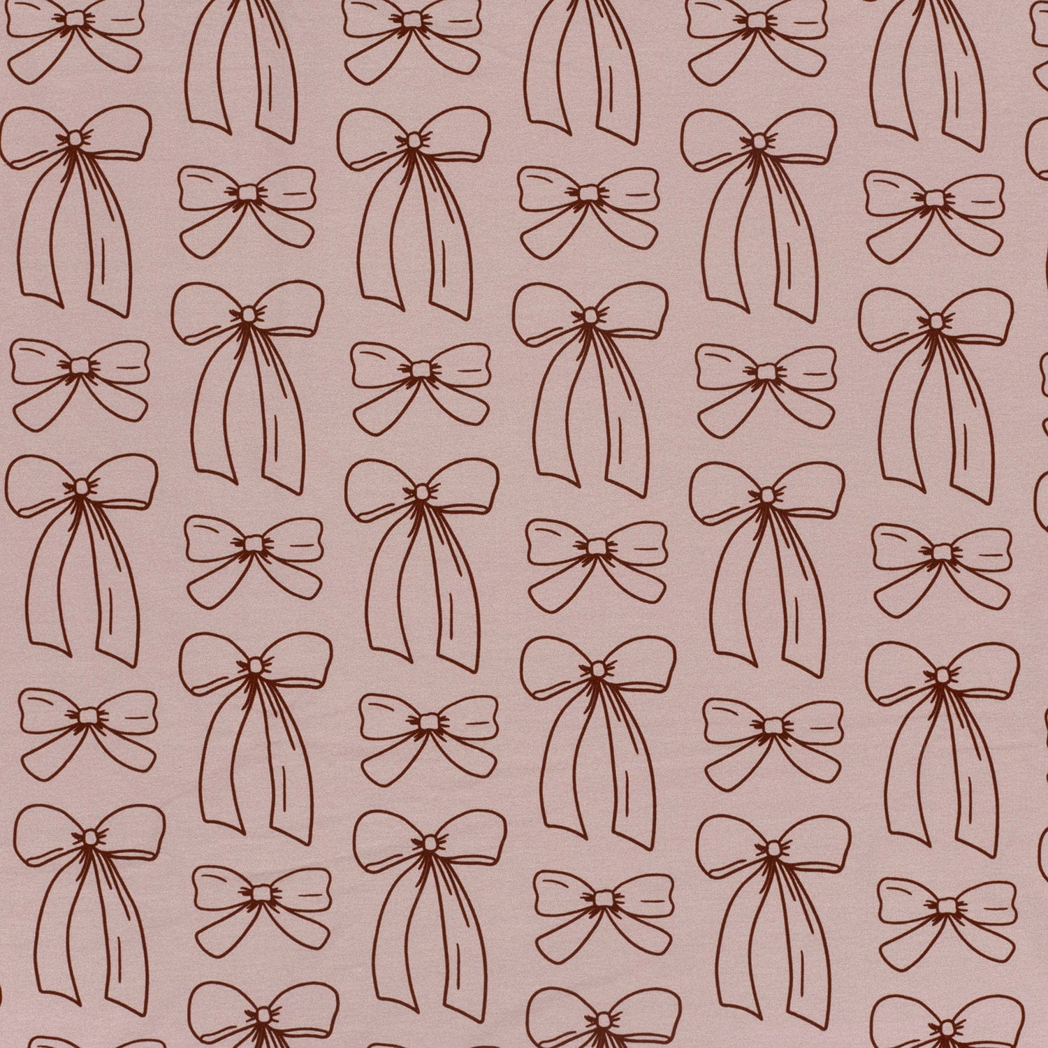 Sommersweat French Terry Digital mit Schleifen - altrosa (N014)