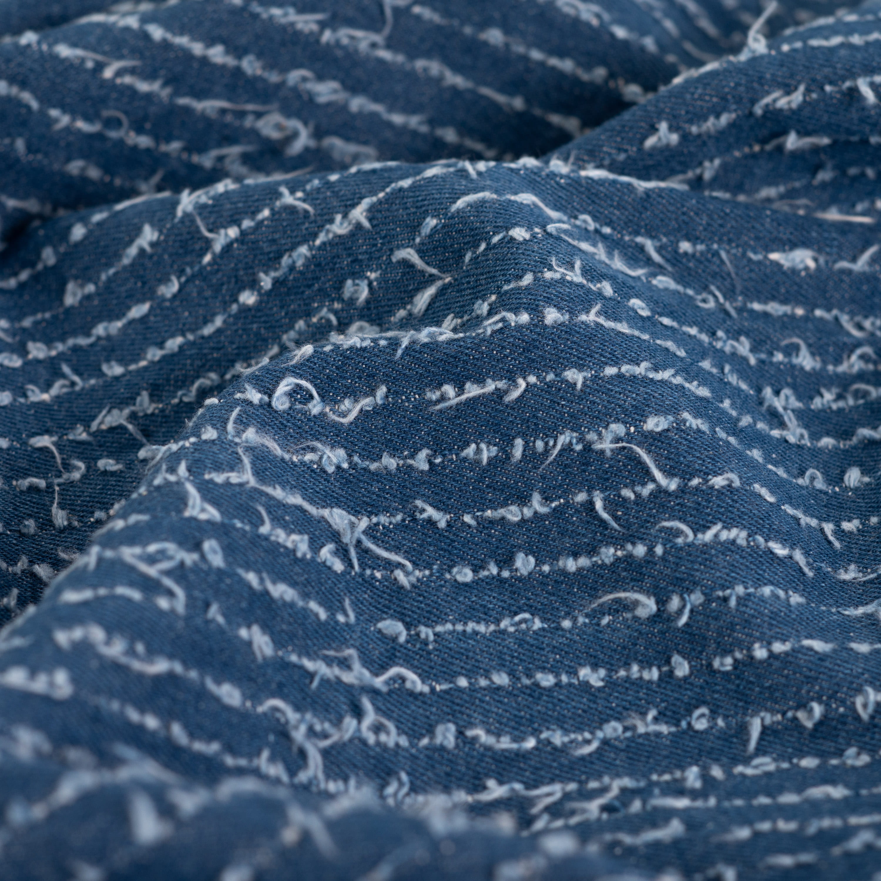 Jeansstoff Yarn Dyed "Fancy" mit Streifen - denim (Q960)