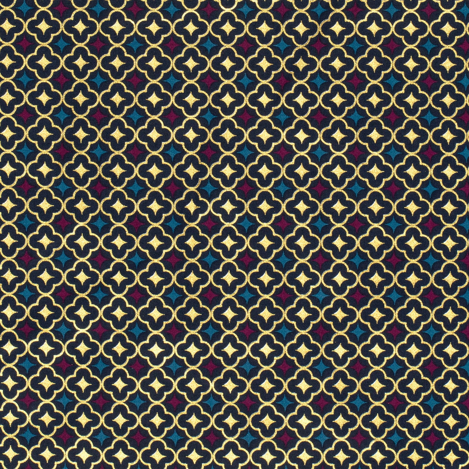 Baumwollstoff "Sternenglanz" - marine (N008) 