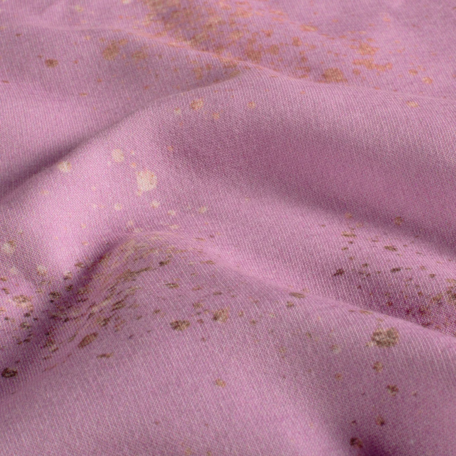 Sweatstoff Glitzerpüppi mit Sprenklern - altrosa (N014)