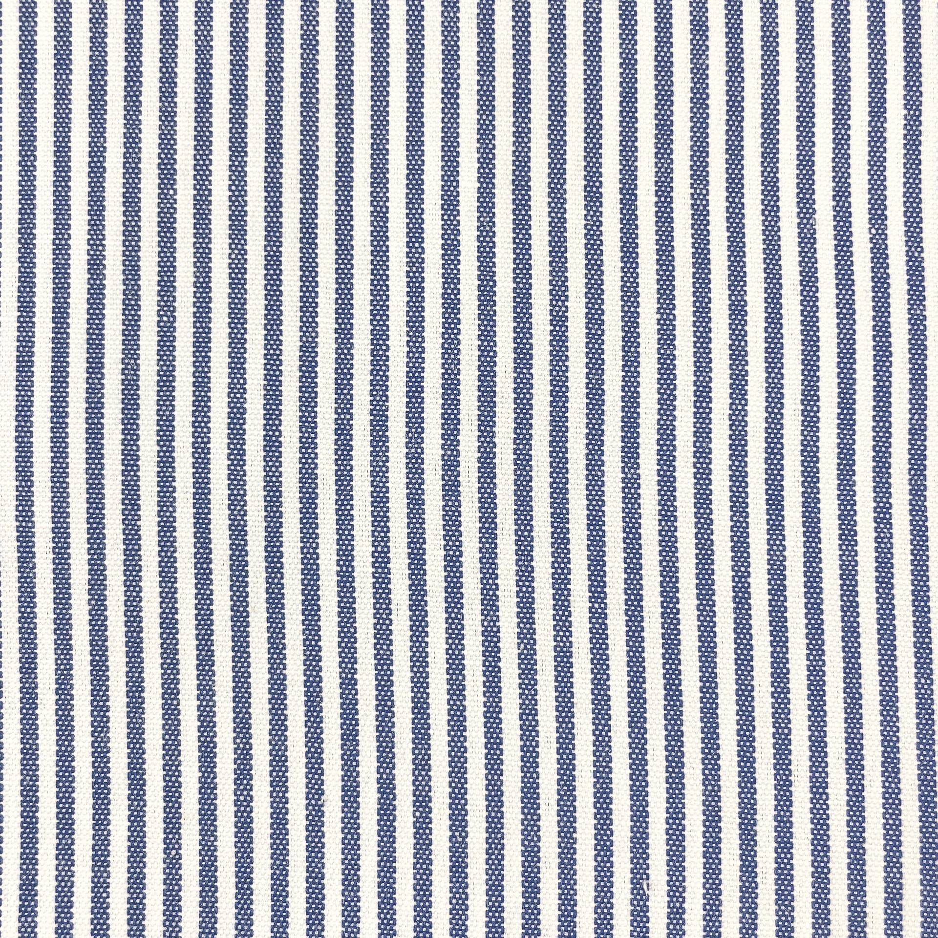Chambray gestreift jeansblau/weiß