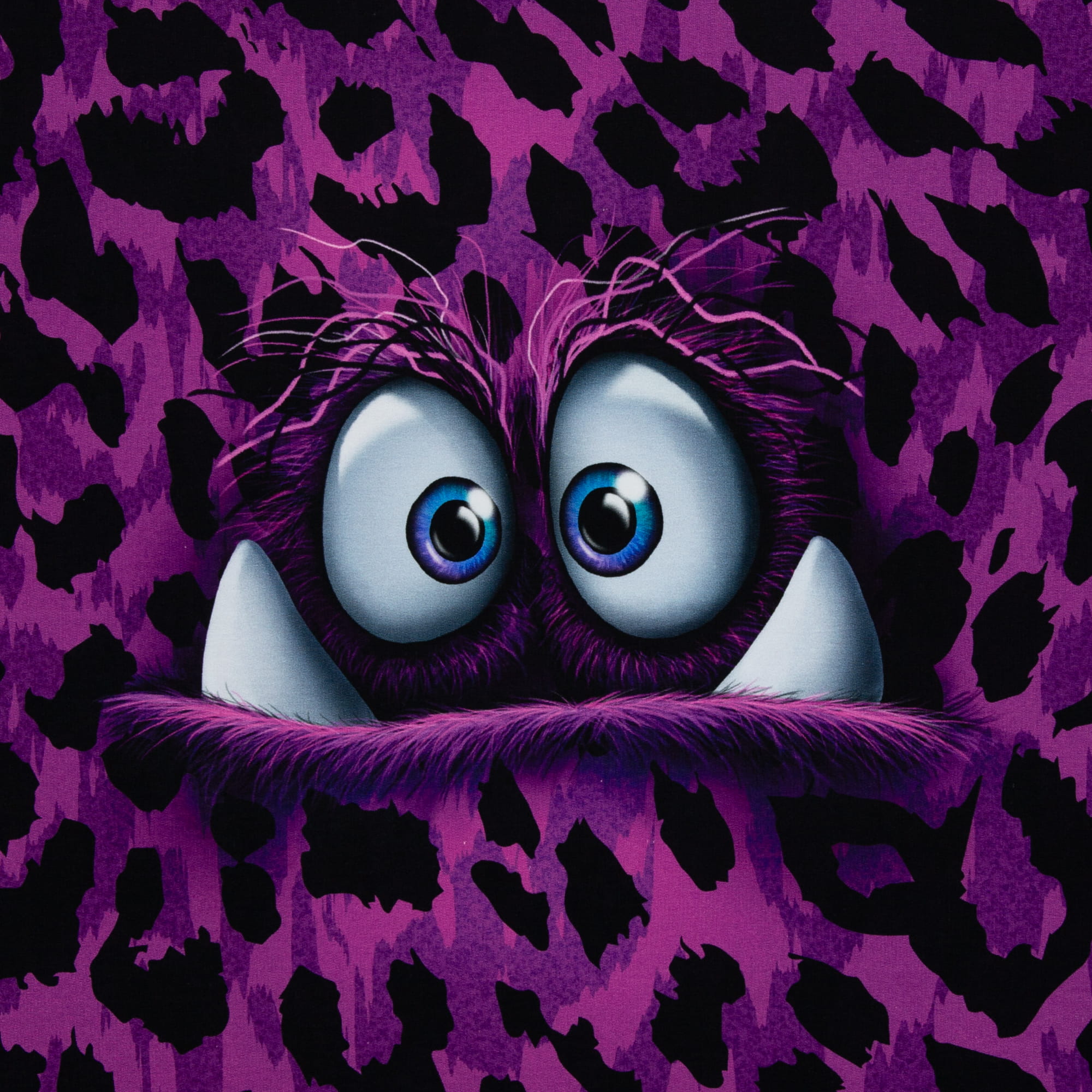 French Terry Panel "Monsta" by Thorsten Berger - lila