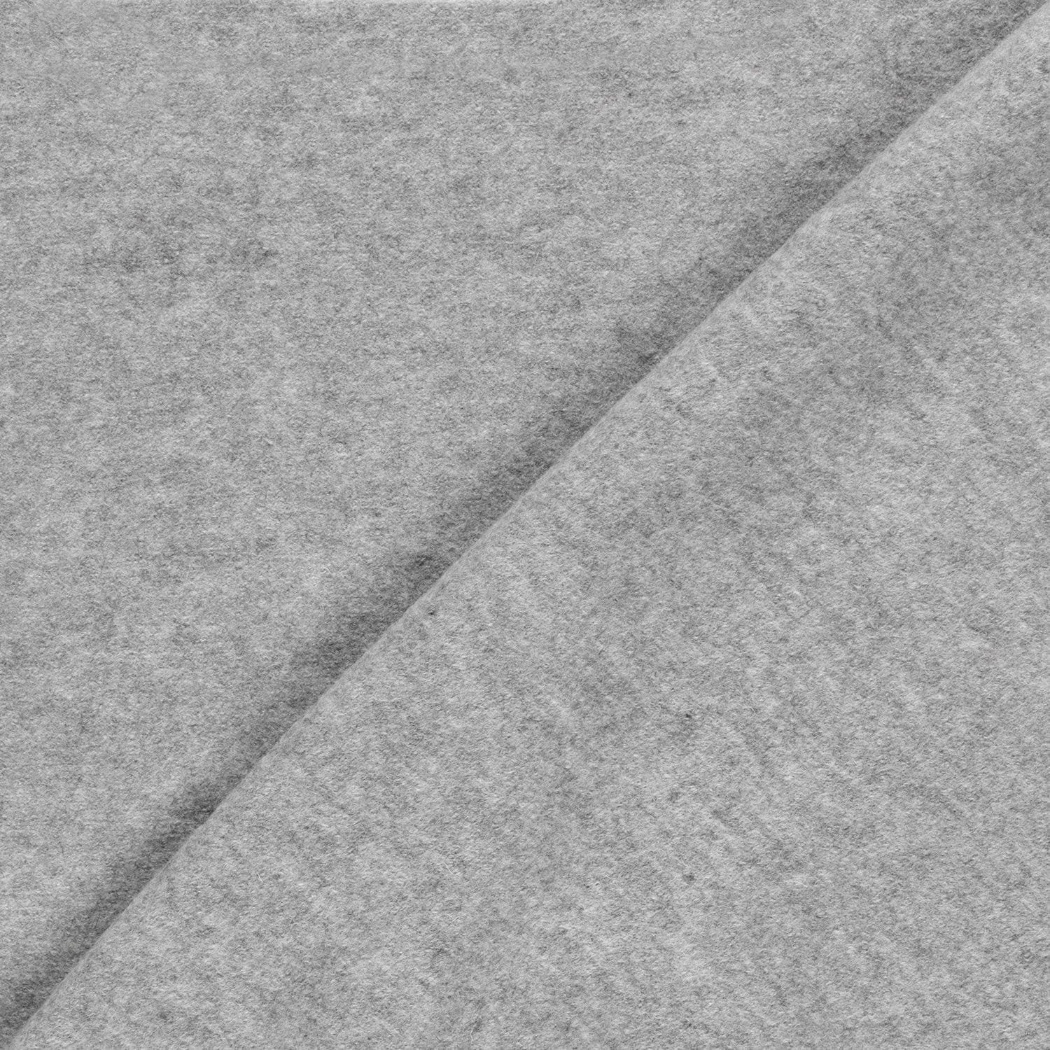 Woll-Walkloden Stoff uni silber (N261)