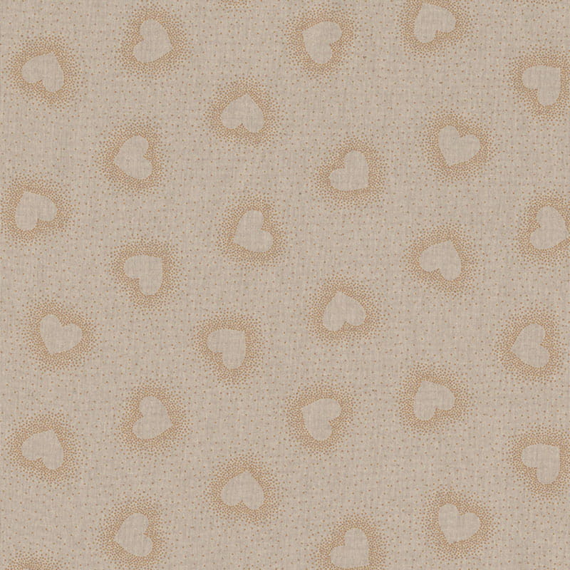 Halb-Panama „Sparkle Hearts" - natur