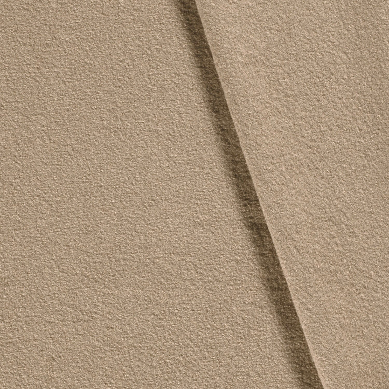 Woll-Walkloden Stoff uni beige (N052)