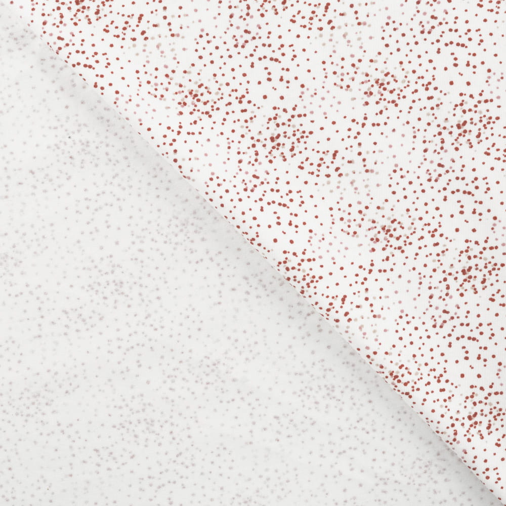 Organic Cotton Baumwolljersey GOTS mit Dots - rost