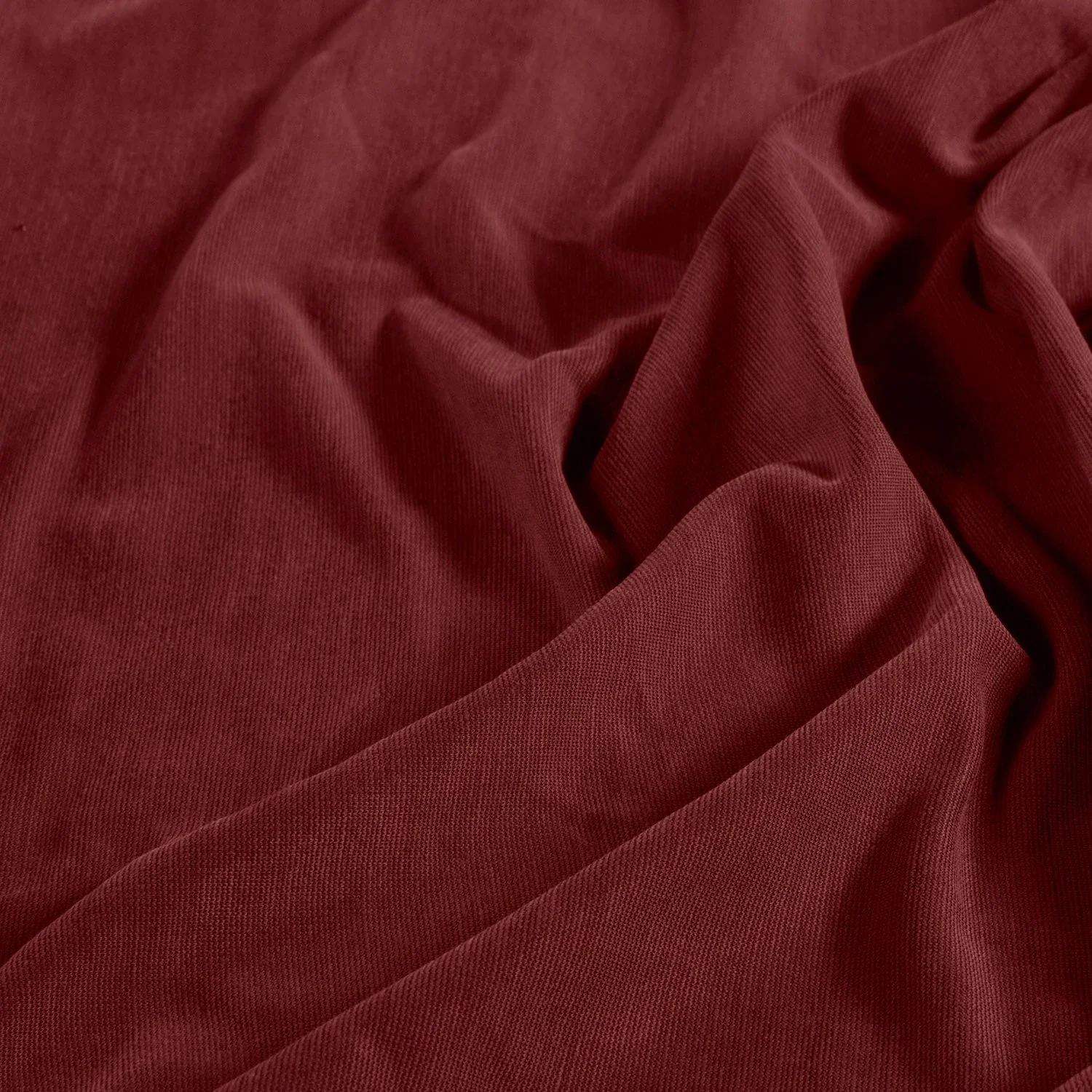 Viskosejersey uni sandwashed - weinrot
