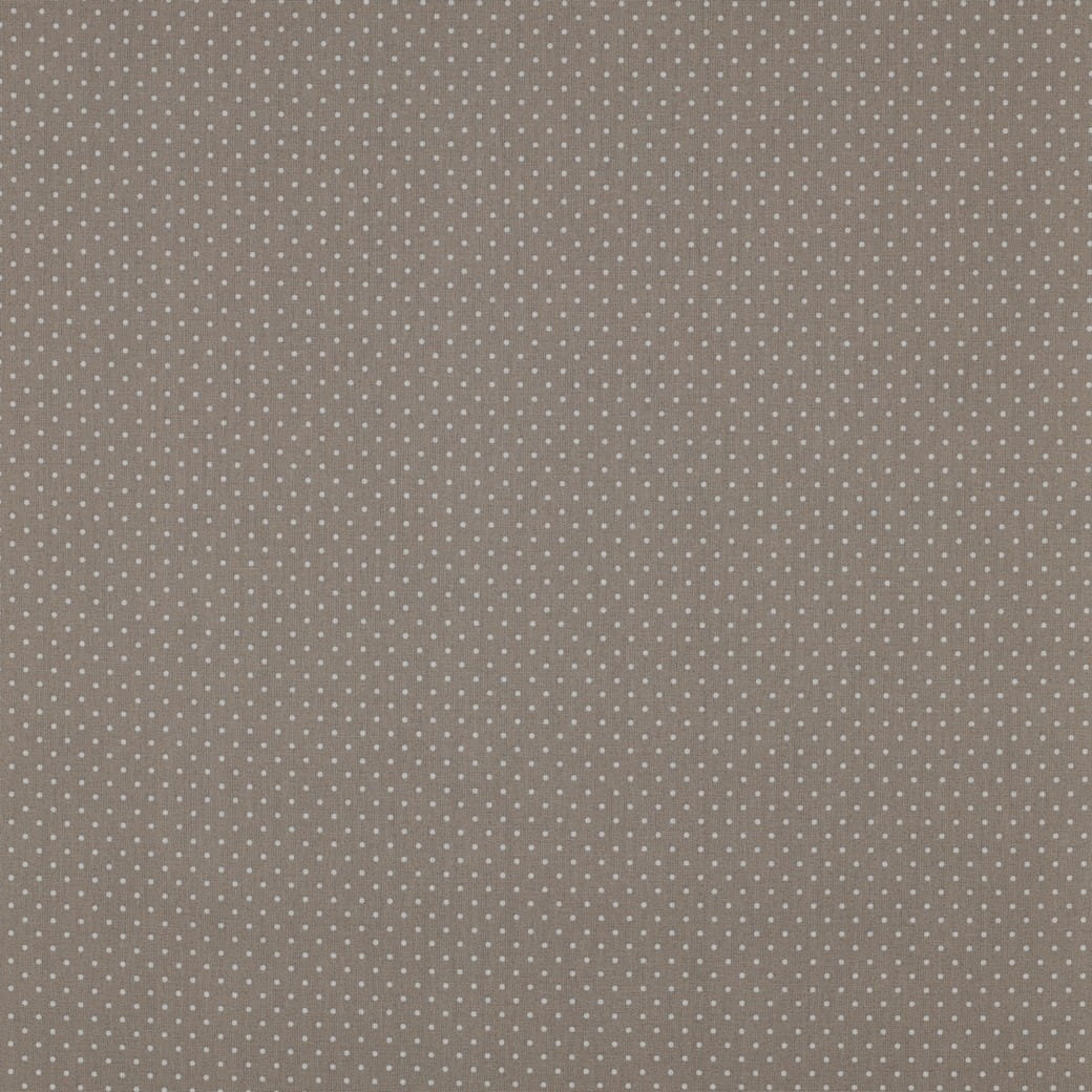 Baumwollstoff beschichtet sand mit weißen Punkten (022)