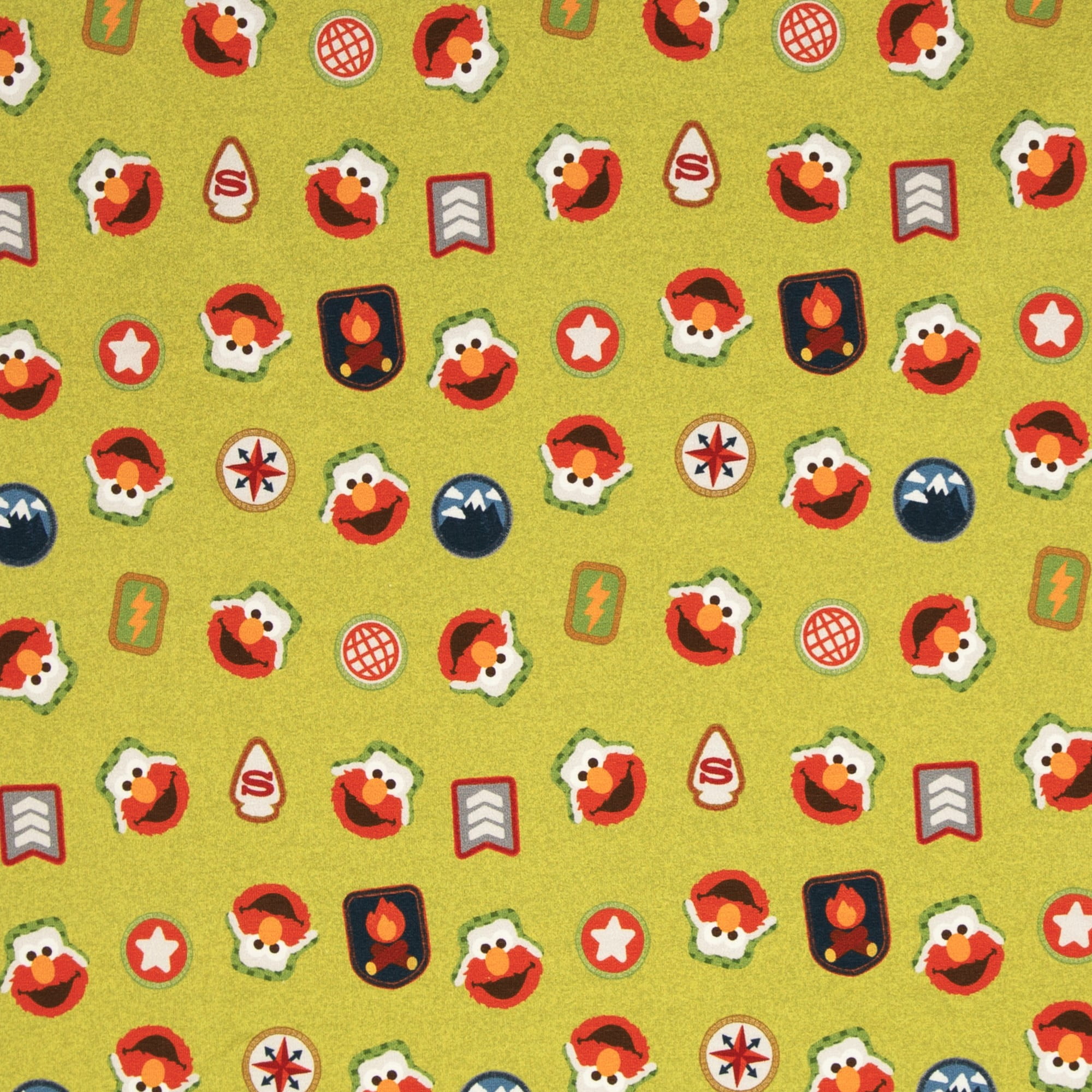 Stoffe online kaufen Lizenz French Terry Panel Sesamstrasse