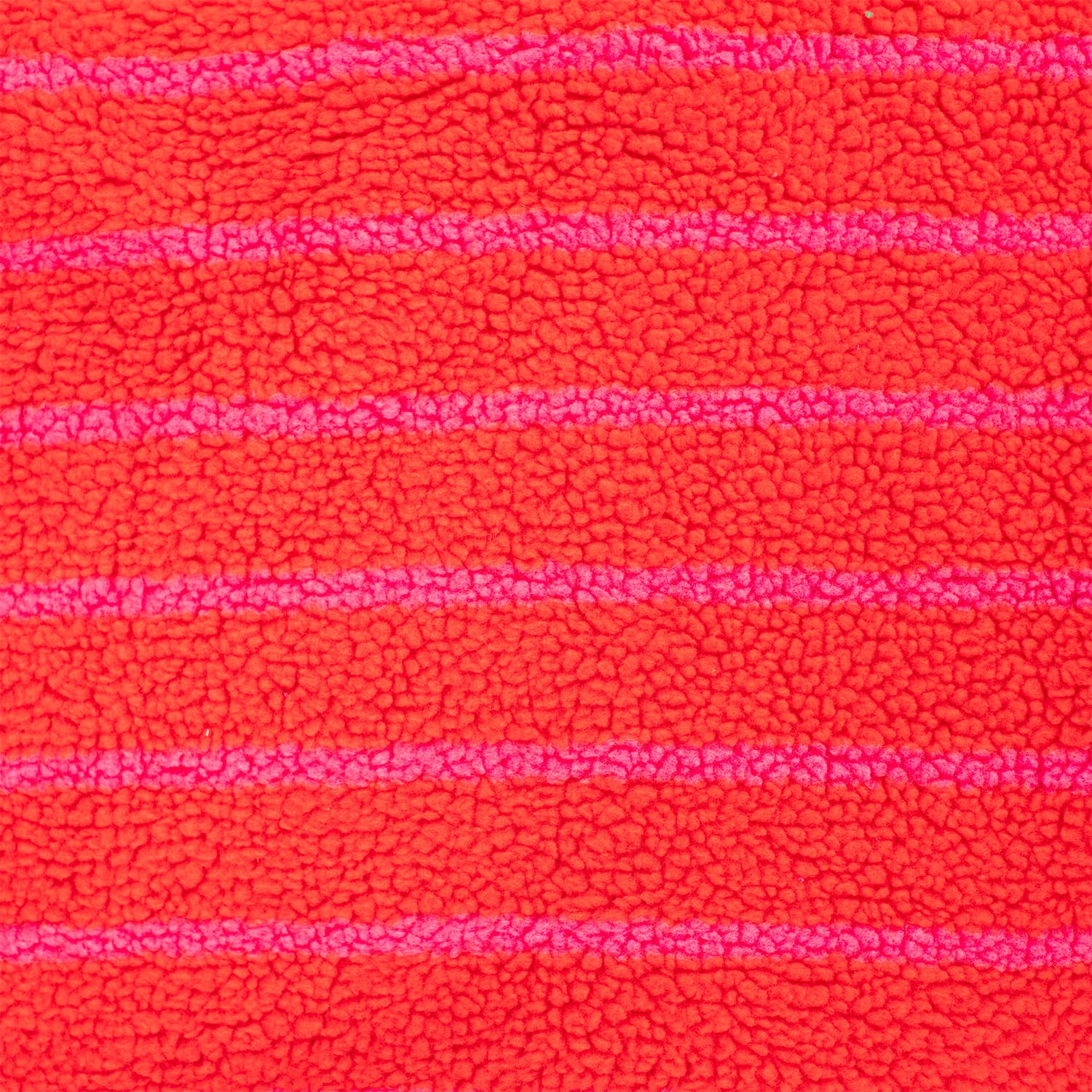 Teddystoff Jacquard „Streifen” - rot/pink