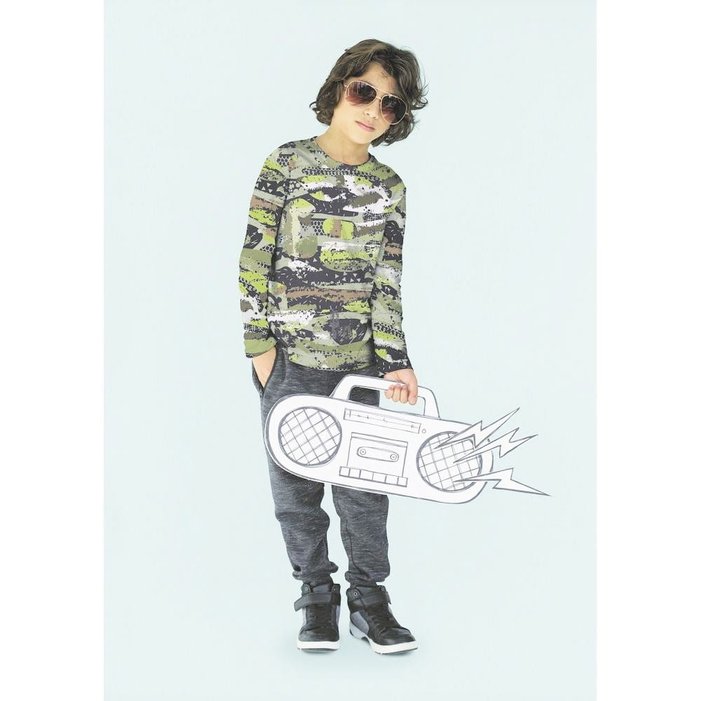 Sweat Organic Cotton Camouflage army/grün - Digitaldruck