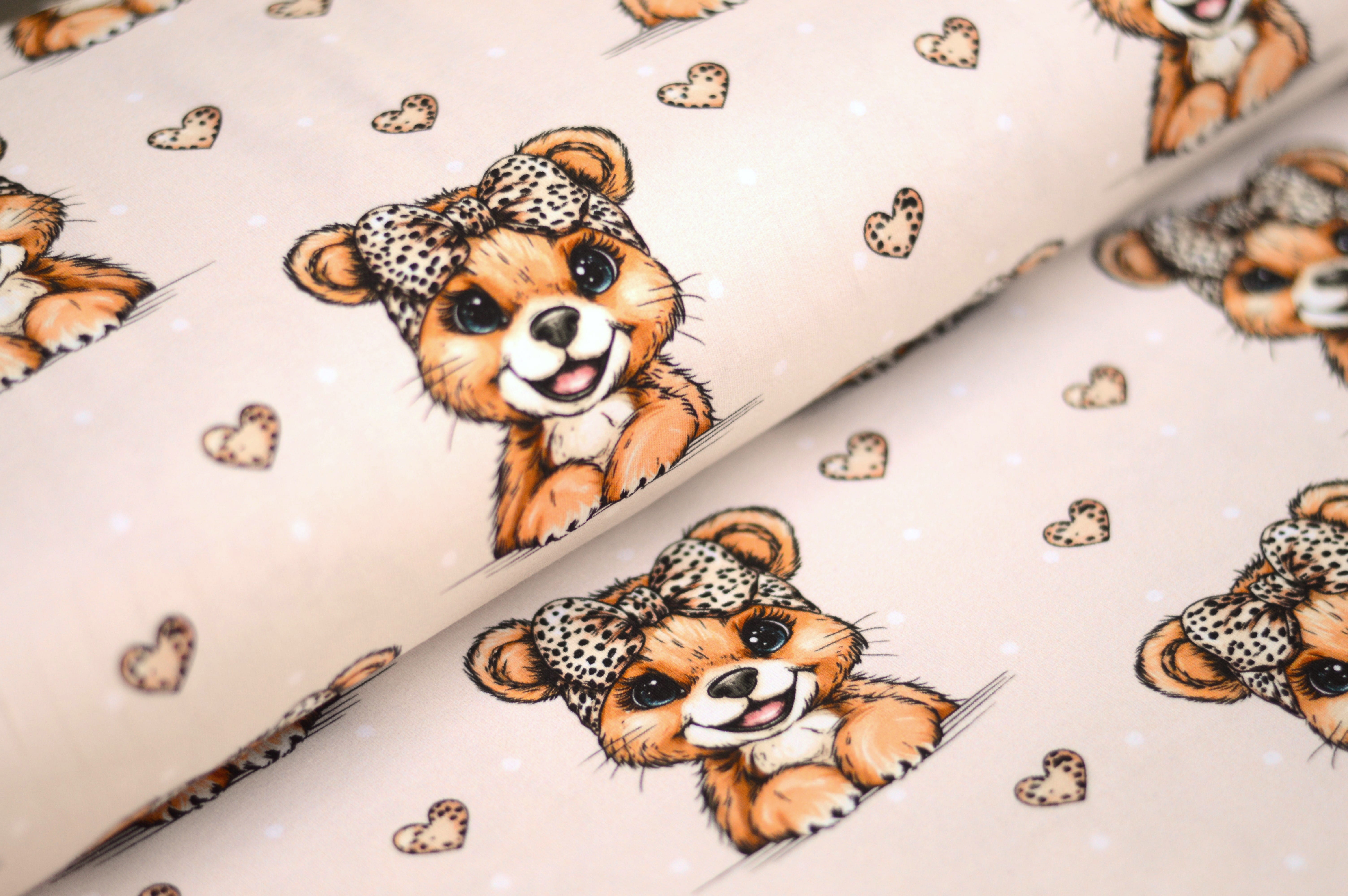 Digitaljersey Eigenproduktion "Leona Bärchen - Leo Love" - beige