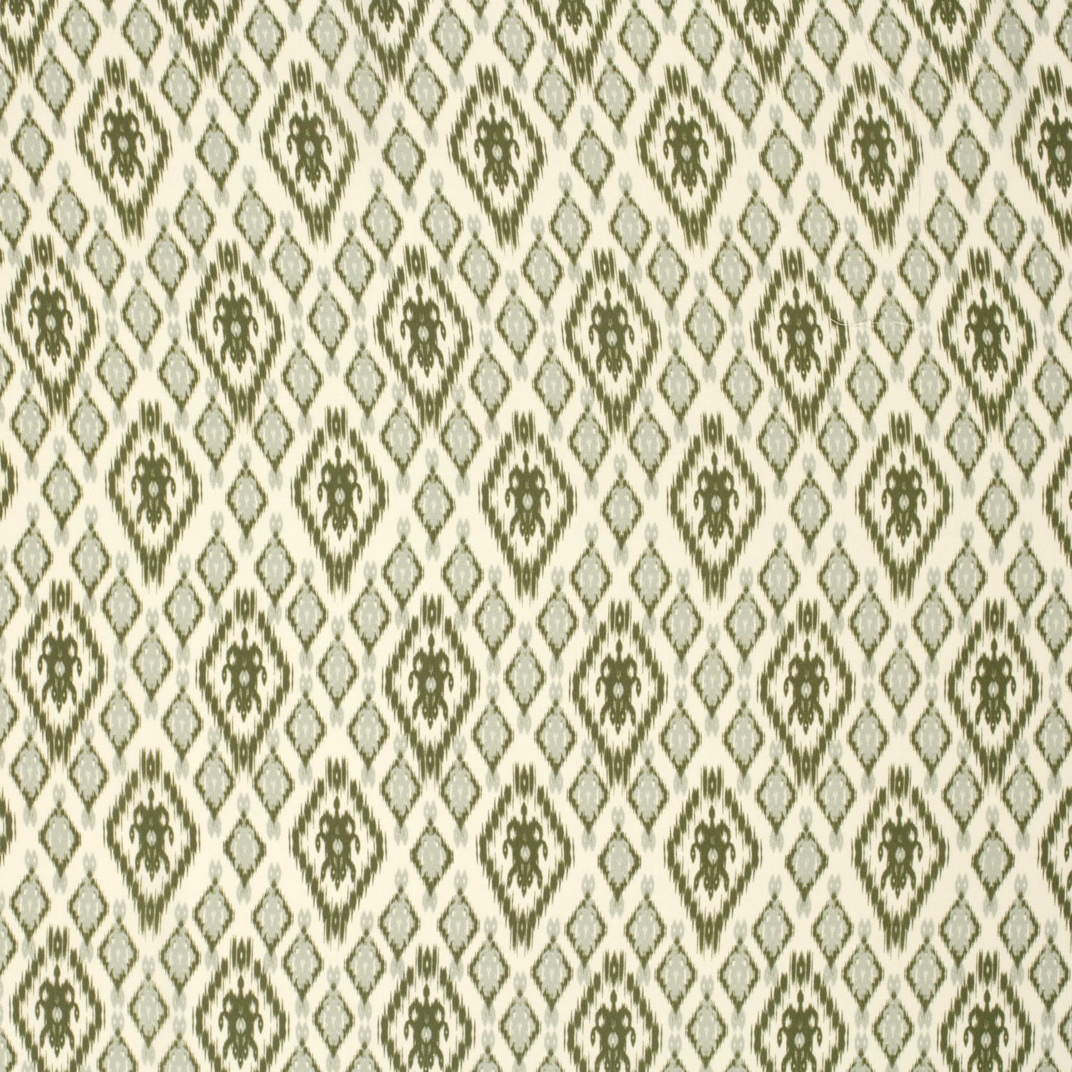 Viskose  Digital mit abstraktem Rautenmuster - khaki
