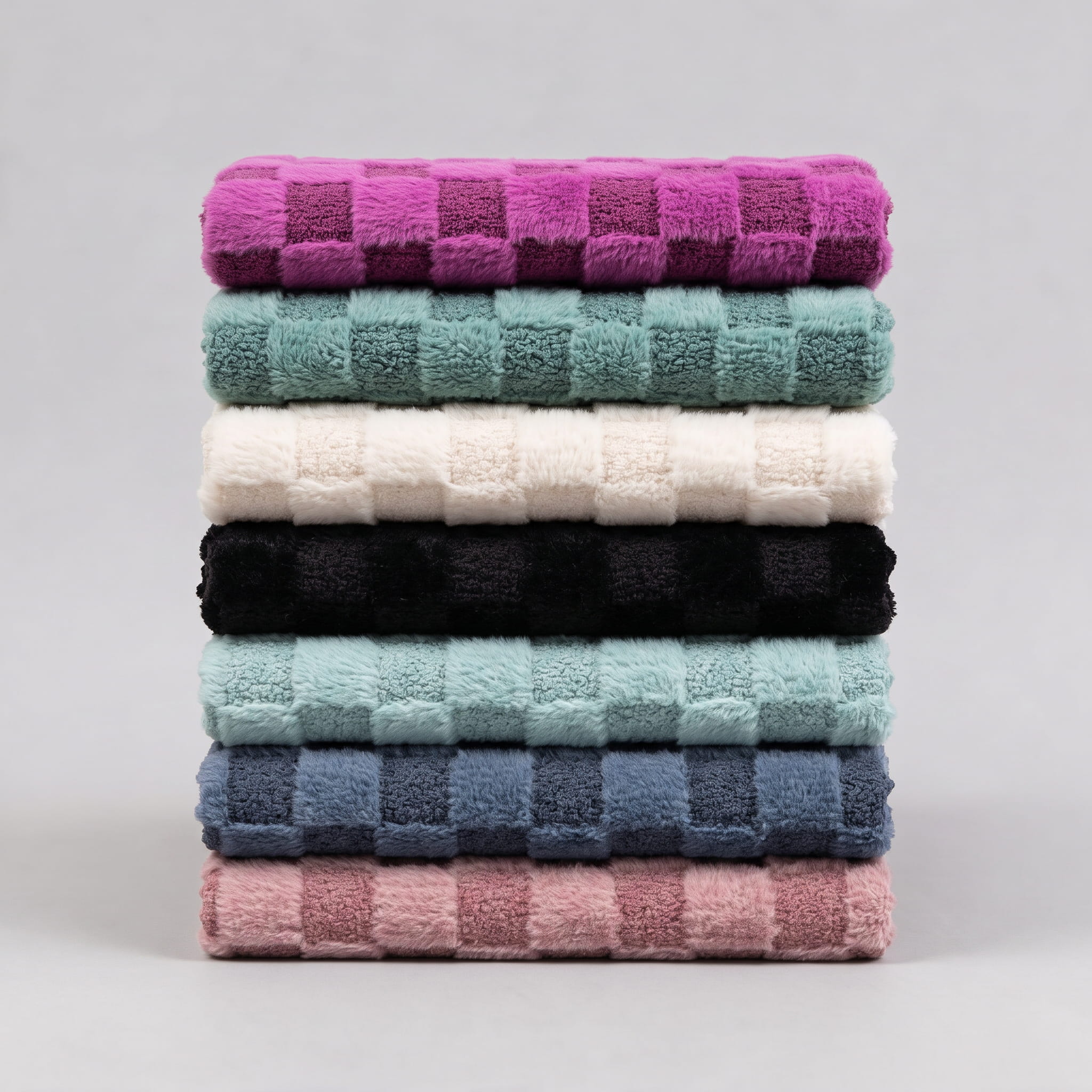 Boucle-Fell „High Low Checked"