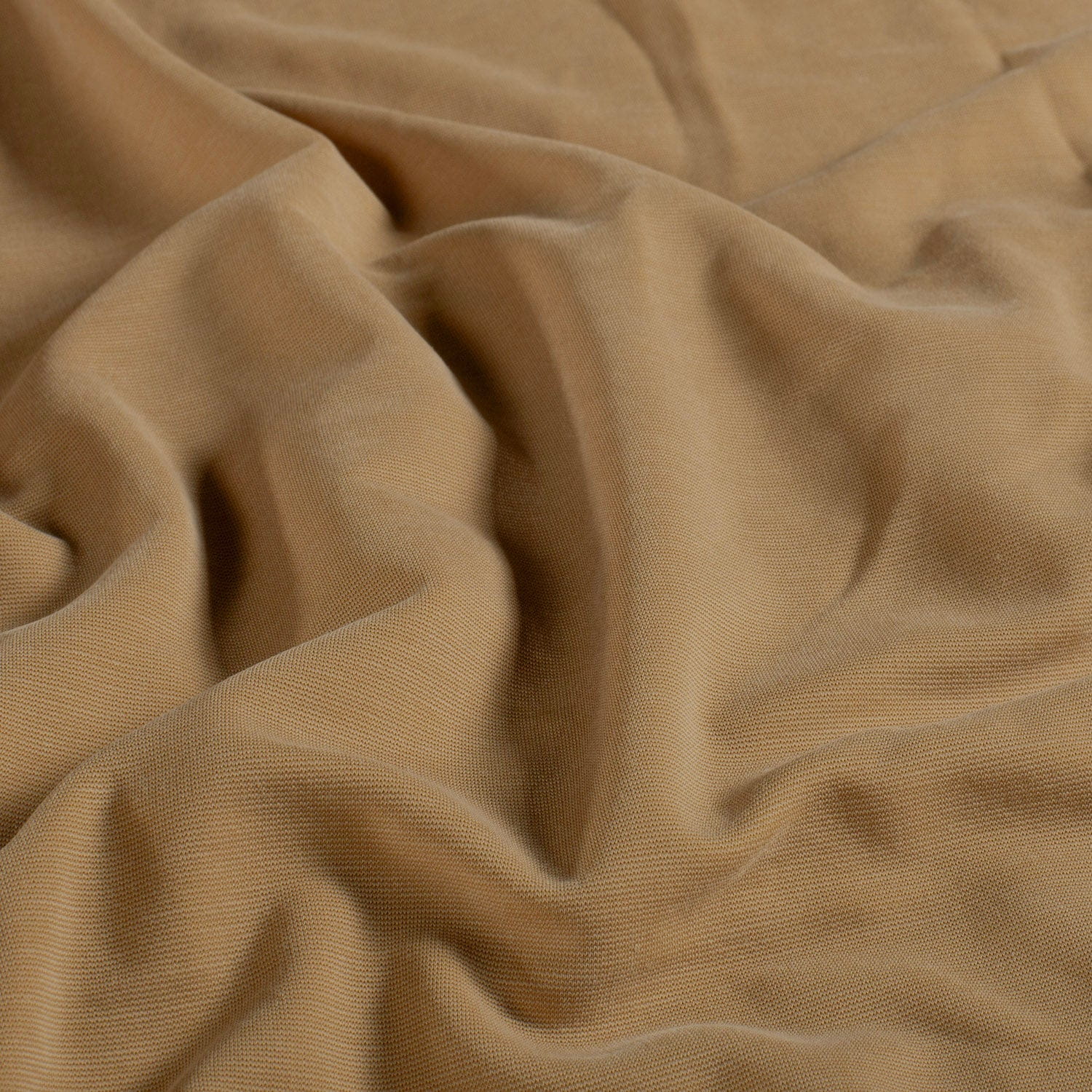 Viskosejersey uni sandwashed - kamel (N053)